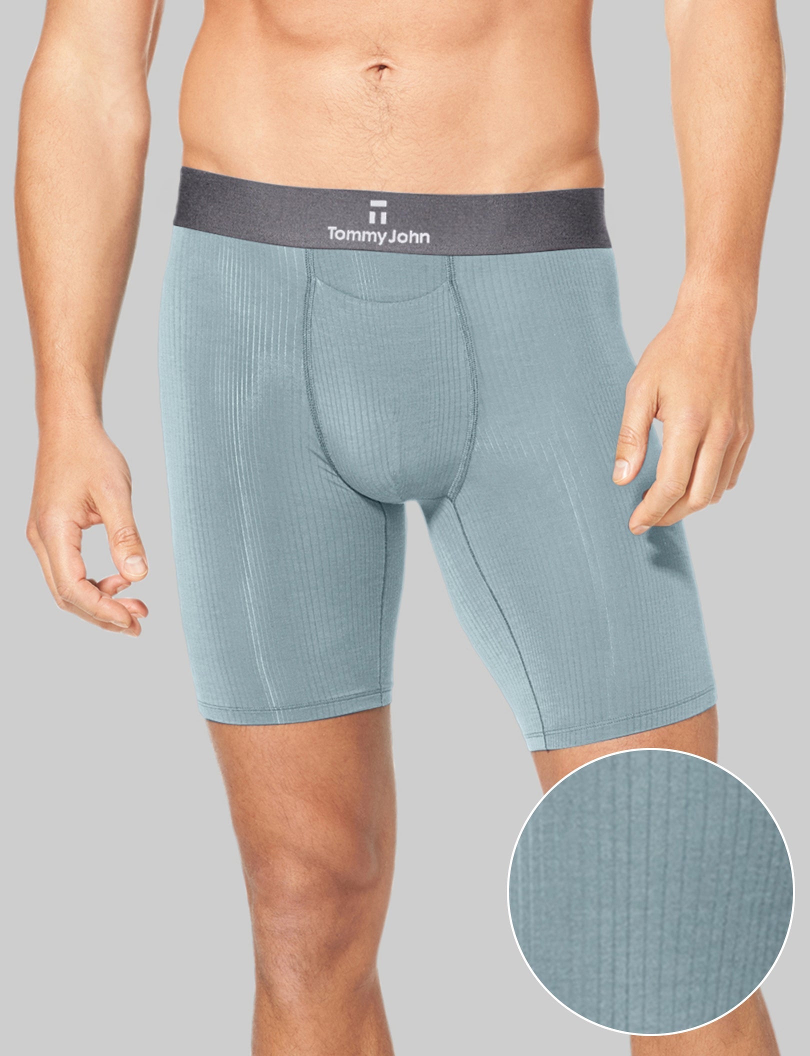 Premium Second Skin Luxe Rib Boxer Briefs - 8-Pack of Ultra Soft Men's Underwear for All-Day Comfort | Perfect for Workout, Lounge & Everyday Wear