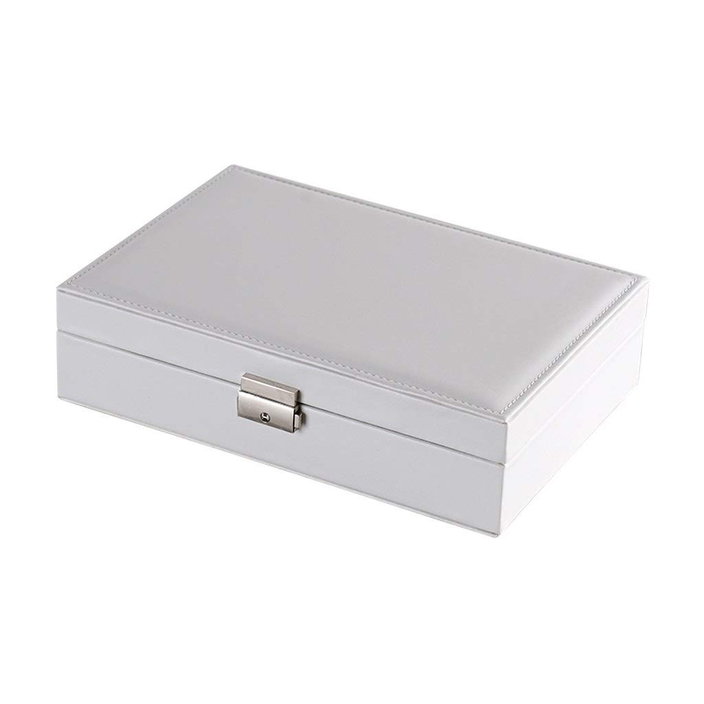LICHUAN Wooden Jewelry Box with Lock - Multi-Function Jewelry Storage Organizer for Travel, Wedding & Birthday Gifts - Perfect for Necklace, Ring & Earring Organization at Home or On-the-Go
