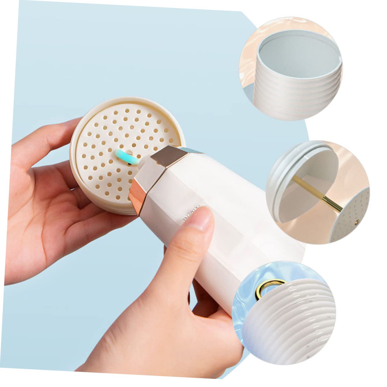 Portable Foam Pump Bottle - Empty Foam Soap Dispenser for Face Wash & Hand Soap | PP White Facial Foamer | Milk Frother & Mousse Maker for Coffee, Lotion & Skincare | Perfect for Home, Salon & Travel Use