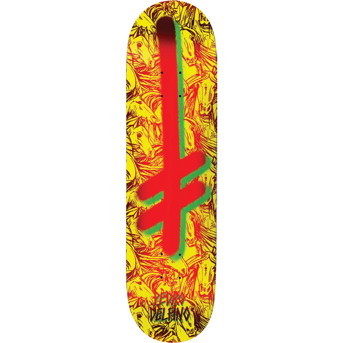 Deathwish PD Gang Logo Skateboard Deck 8.25