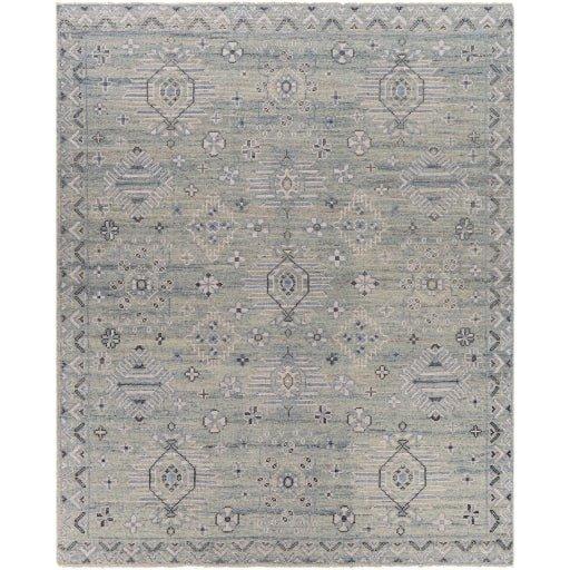 Hand-Knotted Denim Area Rug in Black & Cream - Multiple Sizes for Living Room, Bedroom & Office Decor