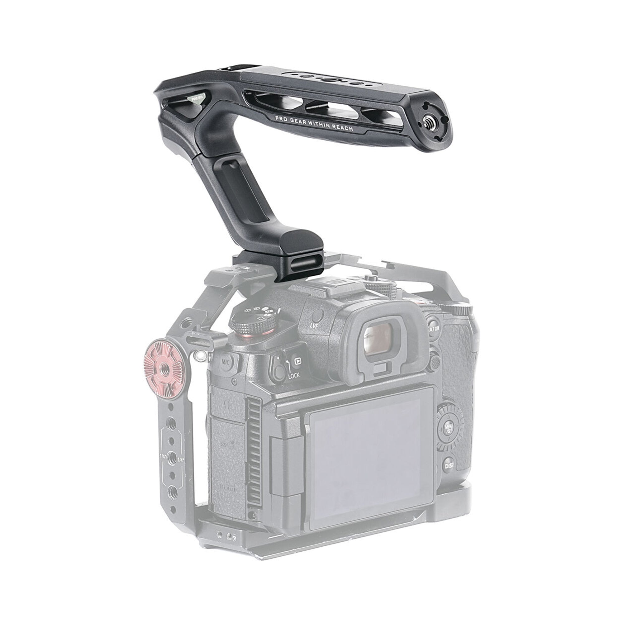 Tilta Xeno Top Handle with NATO Clamp - Black | Camera Rig Handle for DSLR & Mirrorless Cameras | Perfect for Filmmaking, Vlogging & Photography