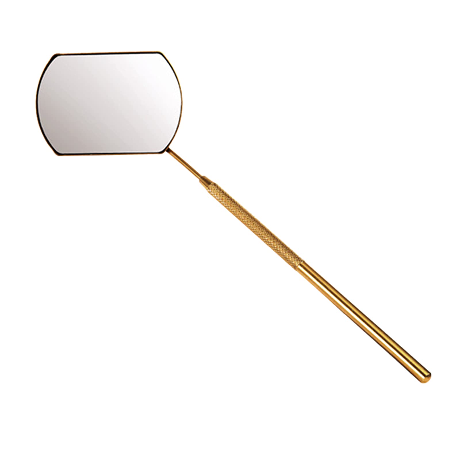 Professional Stainless Steel Mirror for Eyelash Extension Application - Golden Finish | Perfect for Lash Artists, Beauty Salons & Home Use