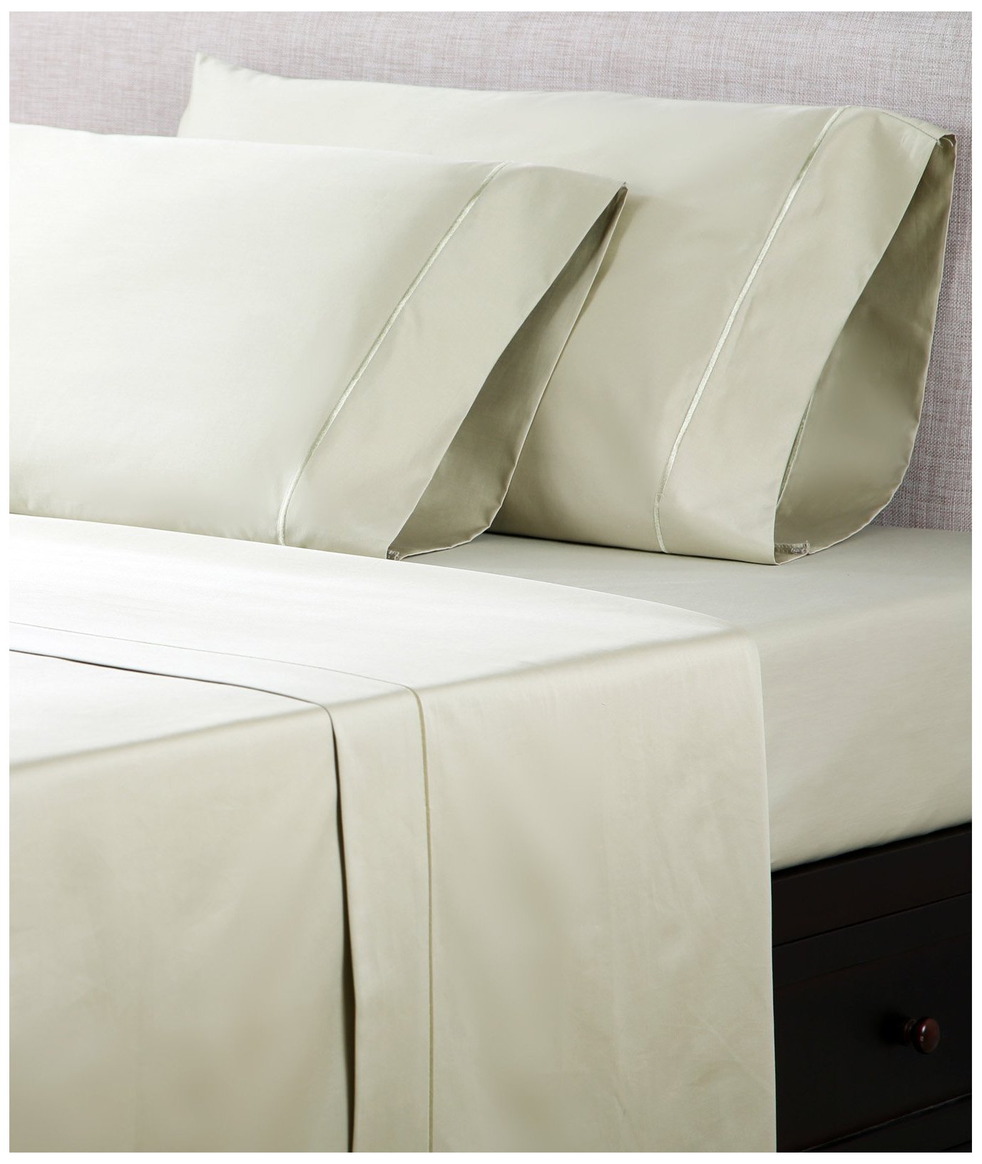 Affluence 100% Cotton 1000-Thread-Count Sateen Sheet Set - Full Size, Serenity Sage Green - Ultra Soft Luxury Bedding for Hotel-Like Comfort at Home