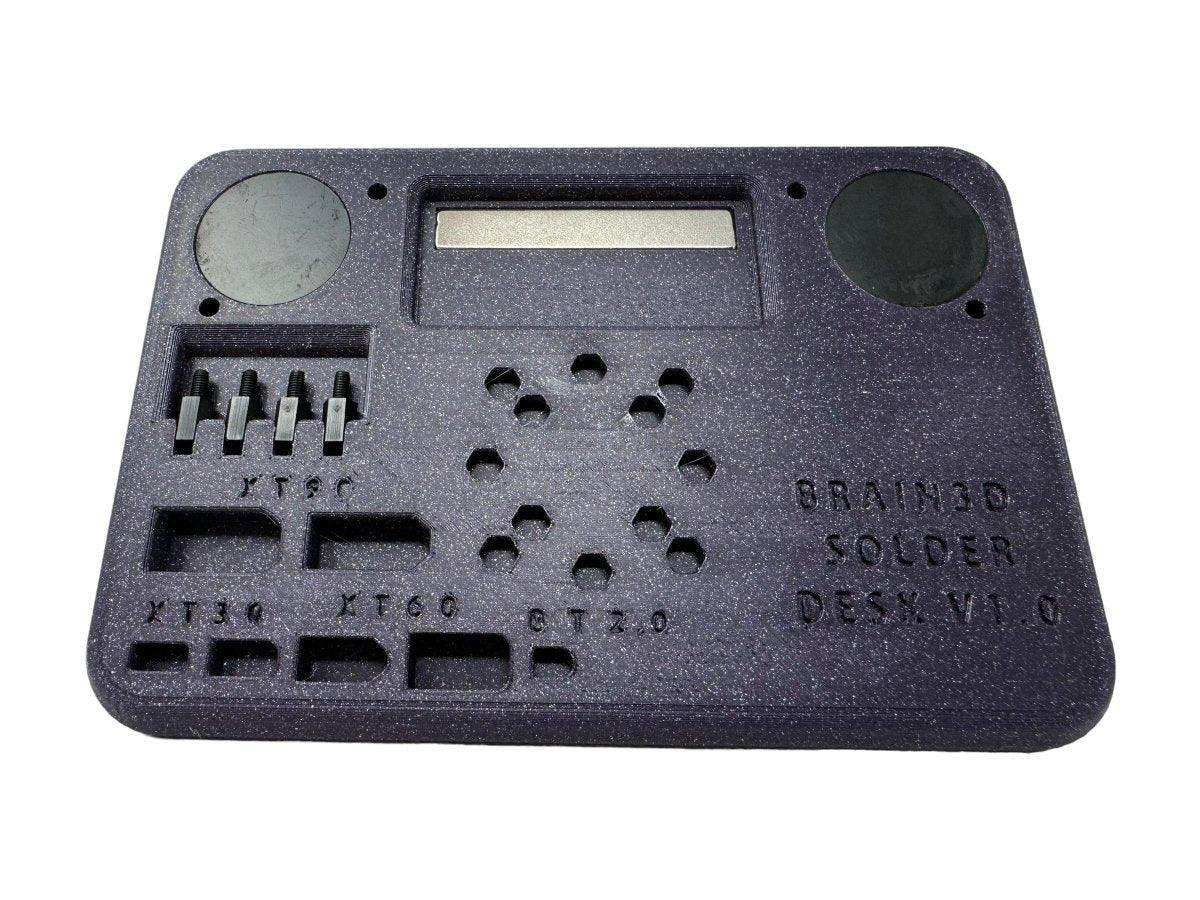 Brain3D Solder Desk V1.0 - Professional Soldering Station with Adjustable Temperature Control for Electronics Repair, DIY Projects & PCB Assembly - Perfect for Home Workshops, Makerspaces & Engineering Labs