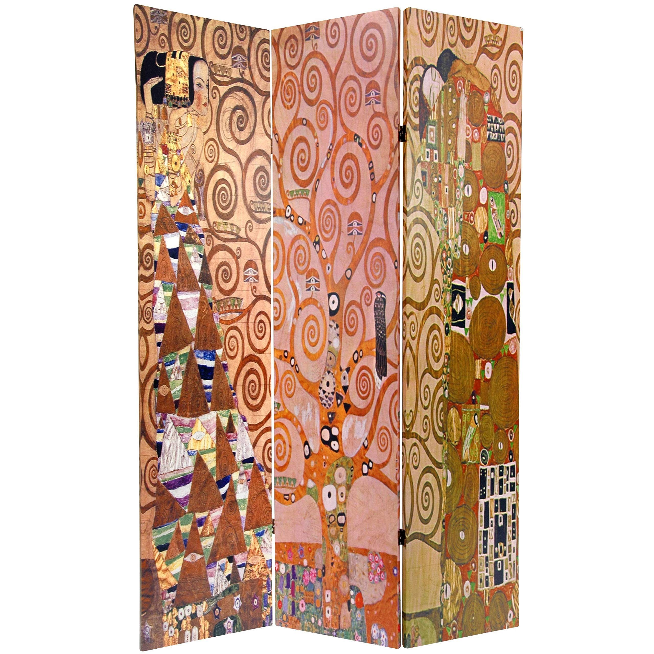 Handmade 6-Foot Brown Wood Folding Room Divider - Perfect for Home Office, Studio, and Privacy Partition