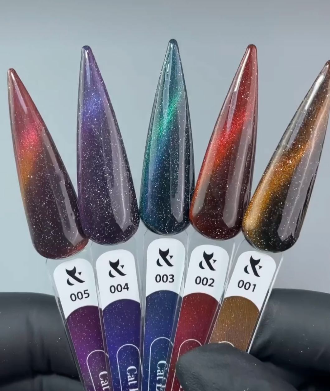 F.O.X Cat Eye Galaxy 004 Nail Polish - 7ml Long Lasting Vegan & Cruelty Free - Perfect for Parties, Weddings & Special Occasions