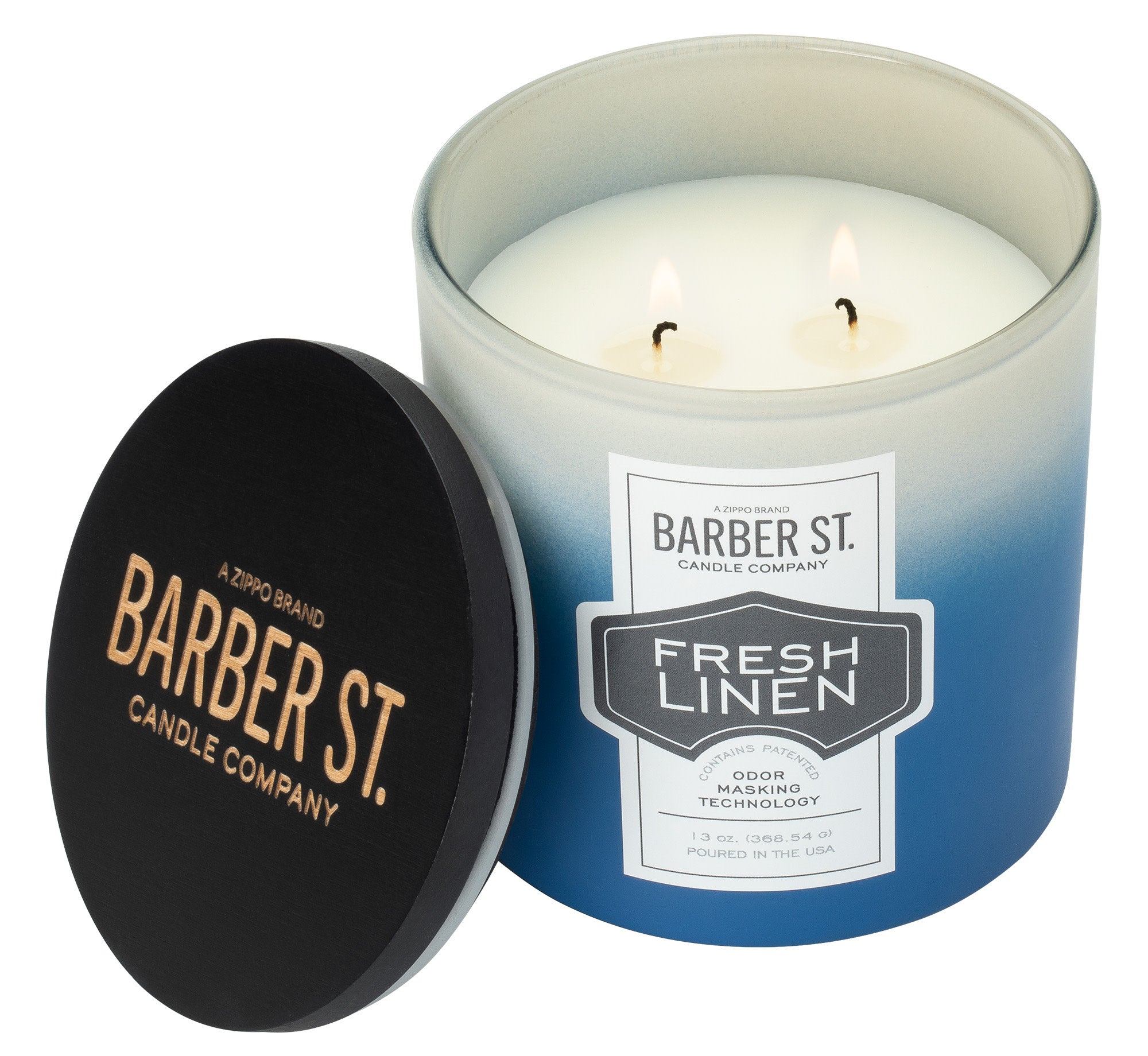 Barber Street Odor Masking Candle - Natural Scented Soy Wax Candle for Home, Salon & Barber Shop | Eliminates Unpleasant Smells | Long-Lasting Fragrance for Relaxation & Fresh Air