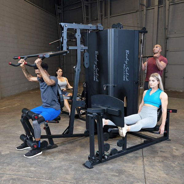 Body Solid Pro Club Line S1000 4 Stack Home Gym Equipment - Strength Training Machine for Full Body Workouts | Perfect for Home Gyms & Personal Fitness Studios
