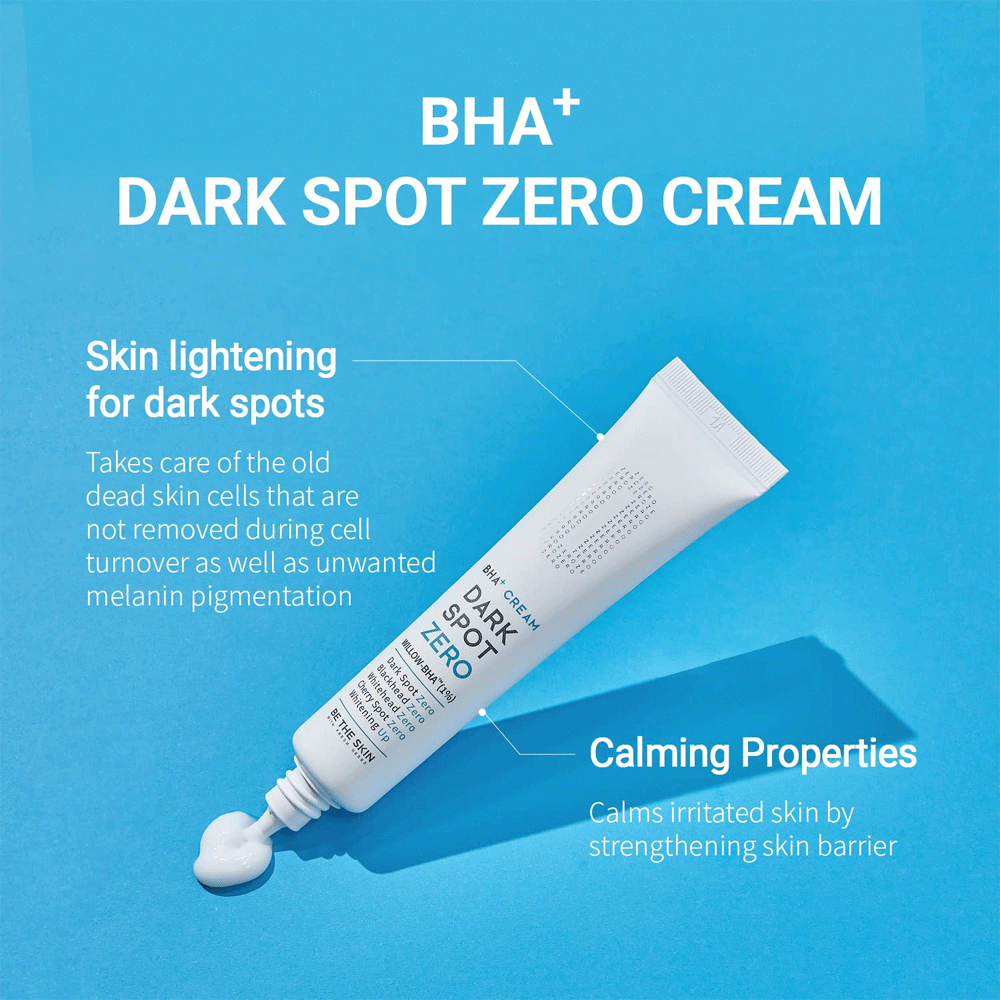Be The Skin BHA+ Dark Spot Zero Cream 35g - Brightening Face Moisturizer for Hyperpigmentation & Acne Scars | Perfect for Nighttime Skincare Routine