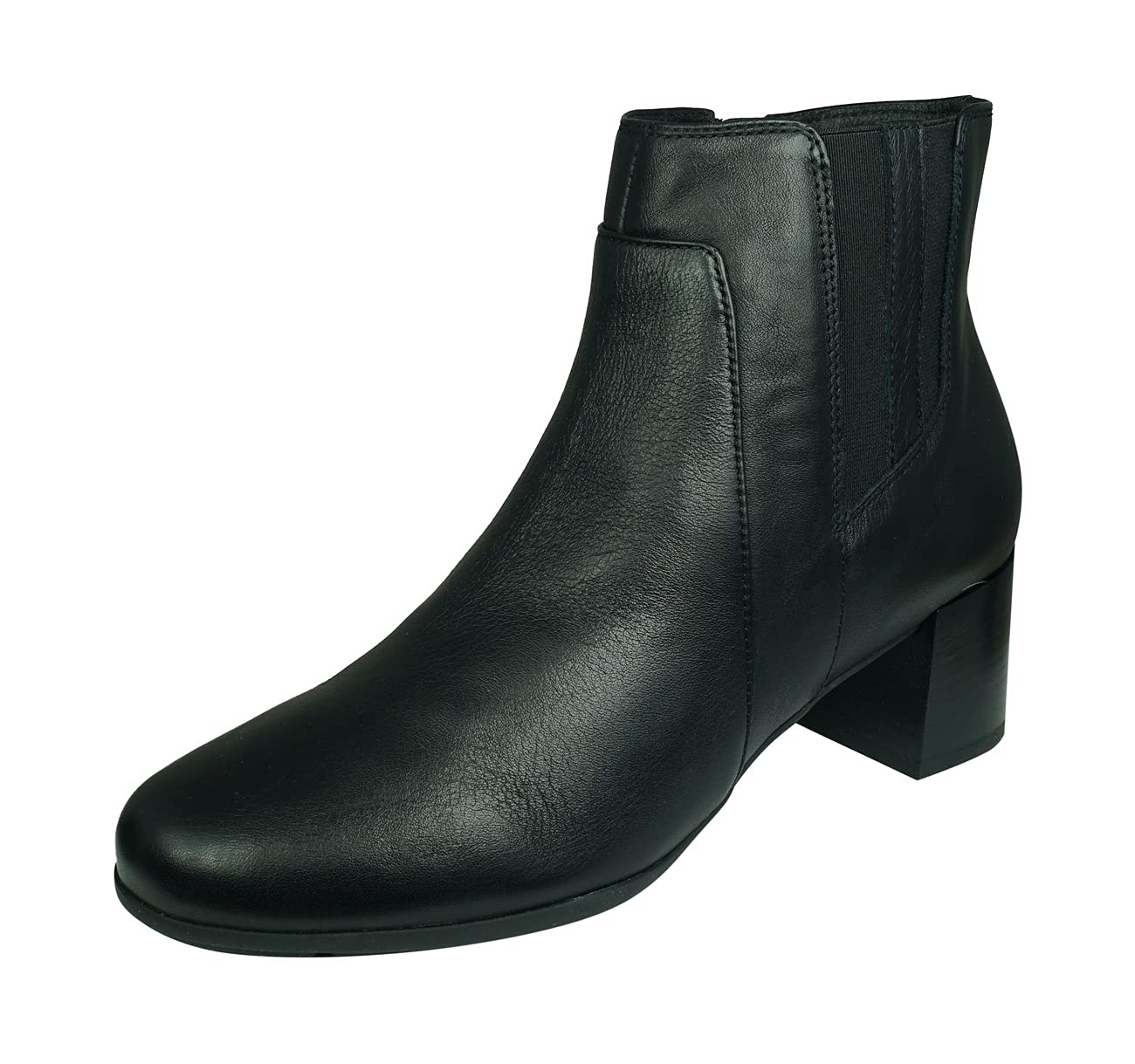 Geox D New Annya Mid B Women's Ankle Boots - Waterproof Leather Booties for Women, Comfortable & Stylish for Fall & Winter Fashion, Office & Casual Wear