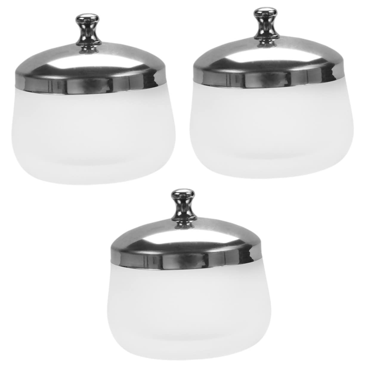 Minkissy 3pcs Professional Nail Art Crystal Cup Set - Stainless Steel & Glass Manicure Tools for Nail Tech Accessories, Nail Polish Liquid Holder - Perfect for Salon, Home Nail Care & DIY Nail Art