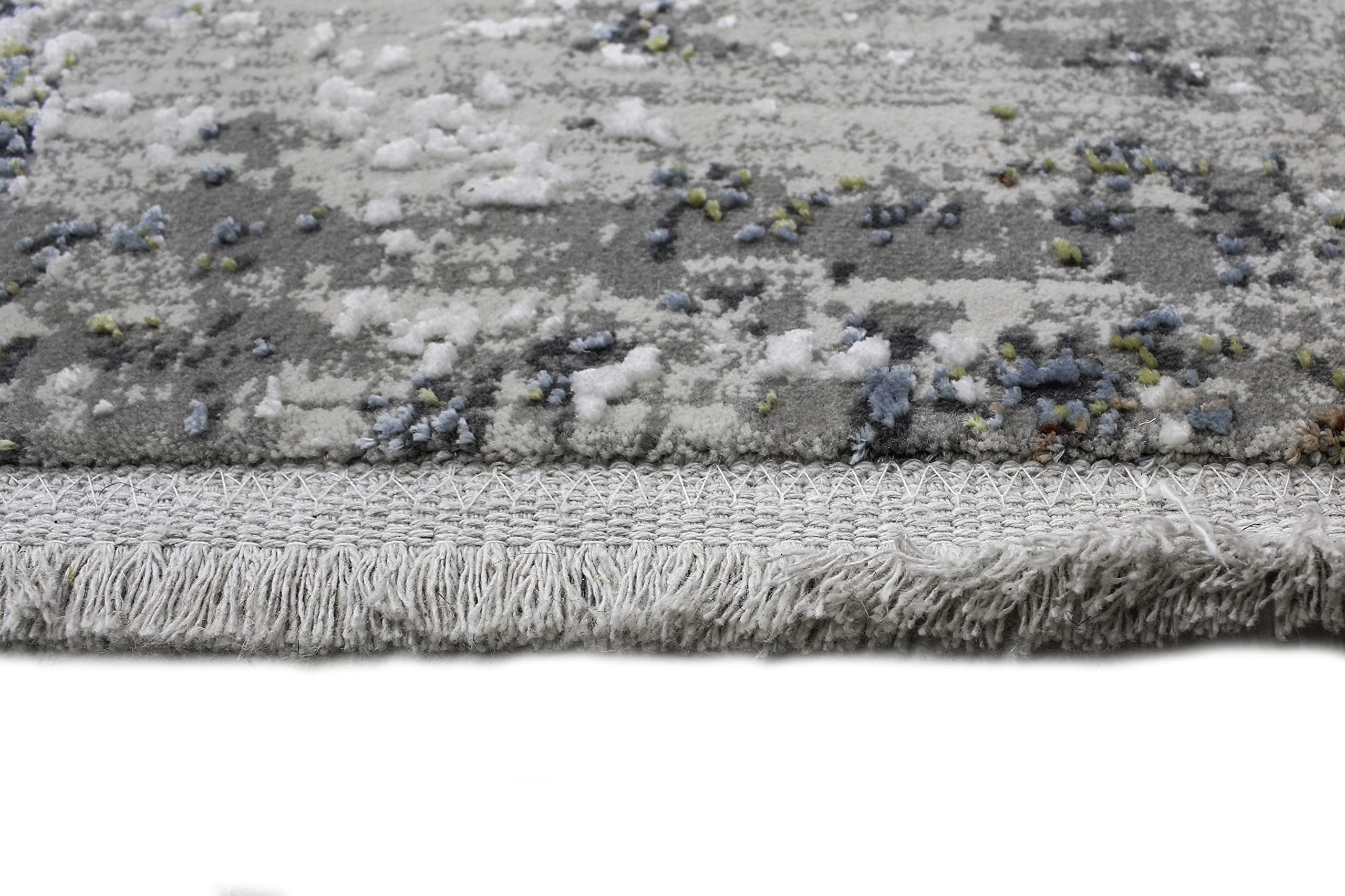Bashian Collection Luxury Power Loom Area Rug - Soft Viscose & Durable Polyester Blend - 4' x 6' Ivory/Rust Runner Rug for Entryway, Living Room, Bedroom - Perfect for Home Decor & High Traffic Areas