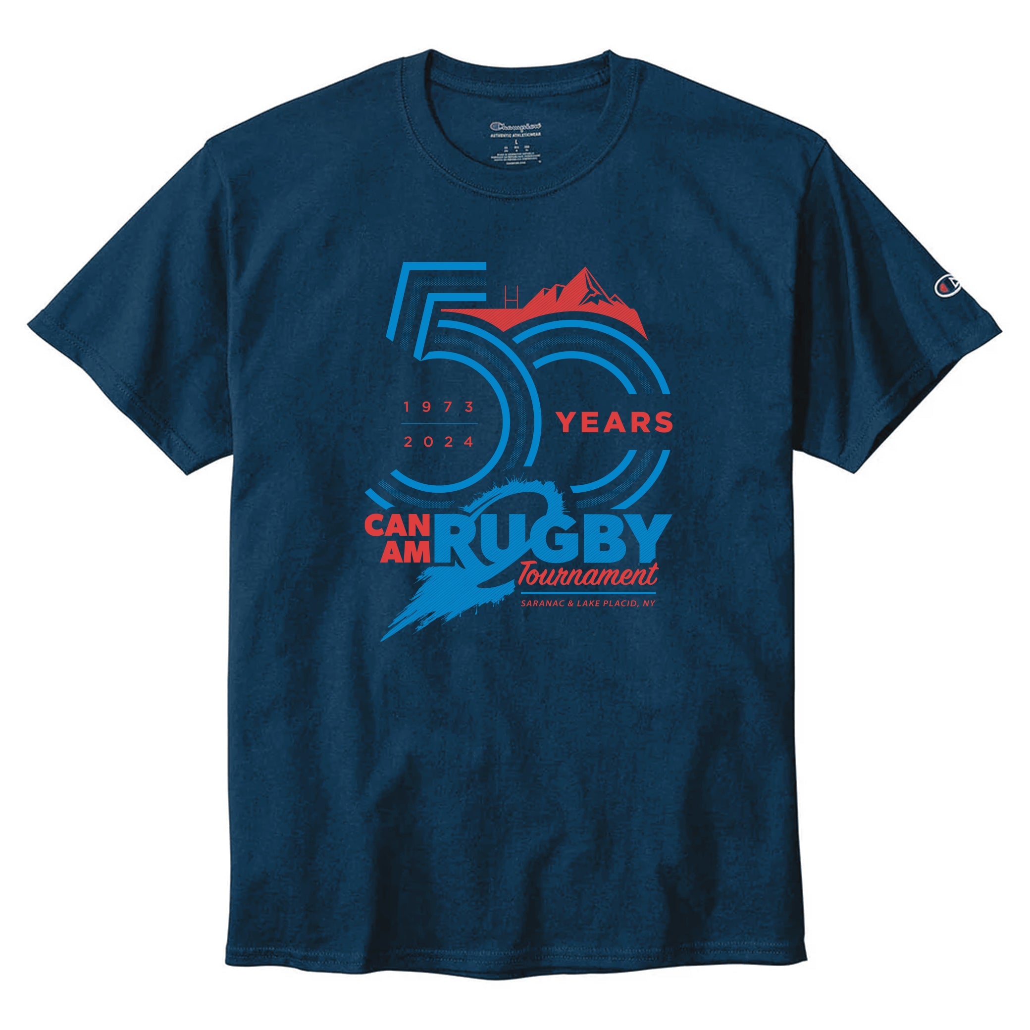 Can Am Rugby 2024 Champion® T-Shirt - Small Size | Men's Sports Apparel for Rugby Fans & Players | Perfect for Games, Training & Casual Wear