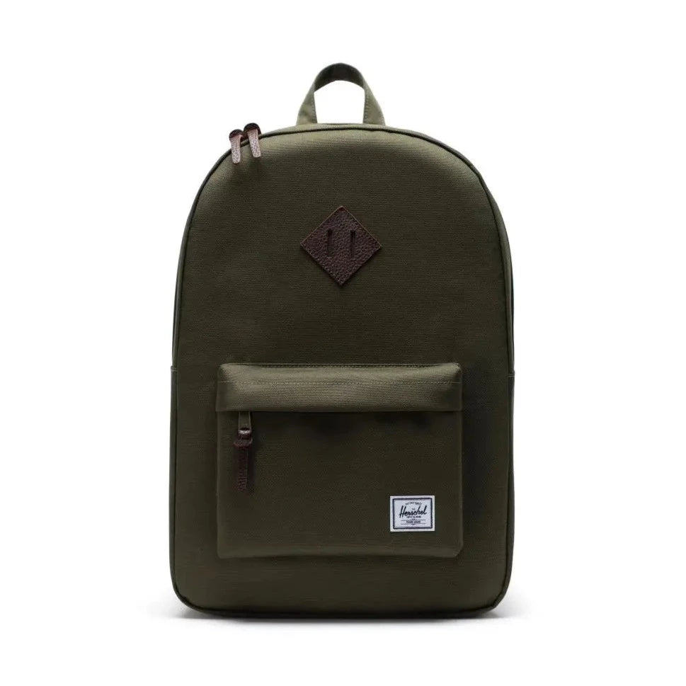 Herschel Ivy Green & Chicory Coffee Heritage Backpack - Stylish Laptop Backpack for School, Travel & Work | Durable & Water-Resistant Design