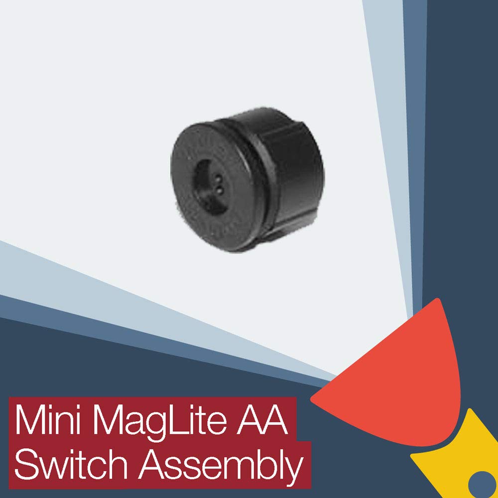 Maglite Mini AA Flashlight Replacement Switch Assembly - Torch Upgrades Compatible with Maglite Mini AA - Perfect for Camping, Hiking & Emergency Use