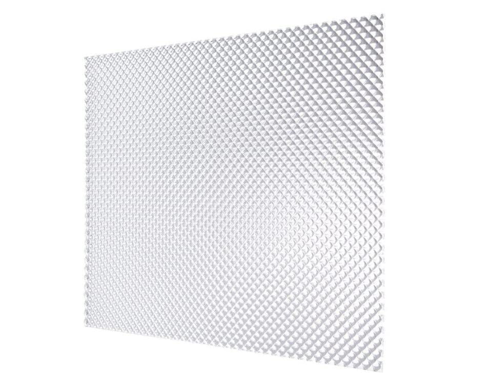 Clear Acrylic Prismatic Ceiling Lighting Panels - 8 Pack Custom Size 0.125