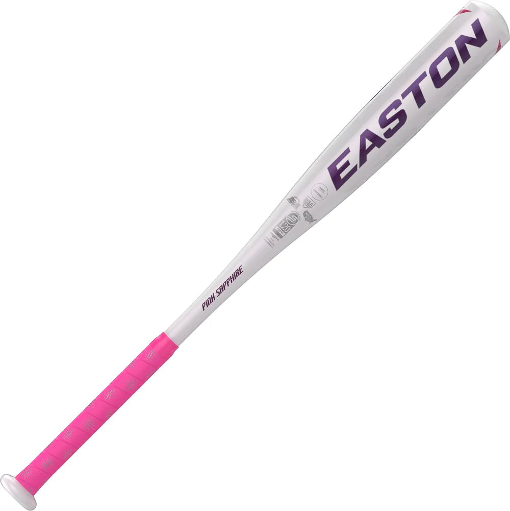 Easton Pink Sapphire™ 10 Fastpitch Softball Bat FP22PSA - USSSA Approved for Youth & High School Players - Perfect for Games, Practice & Tournaments