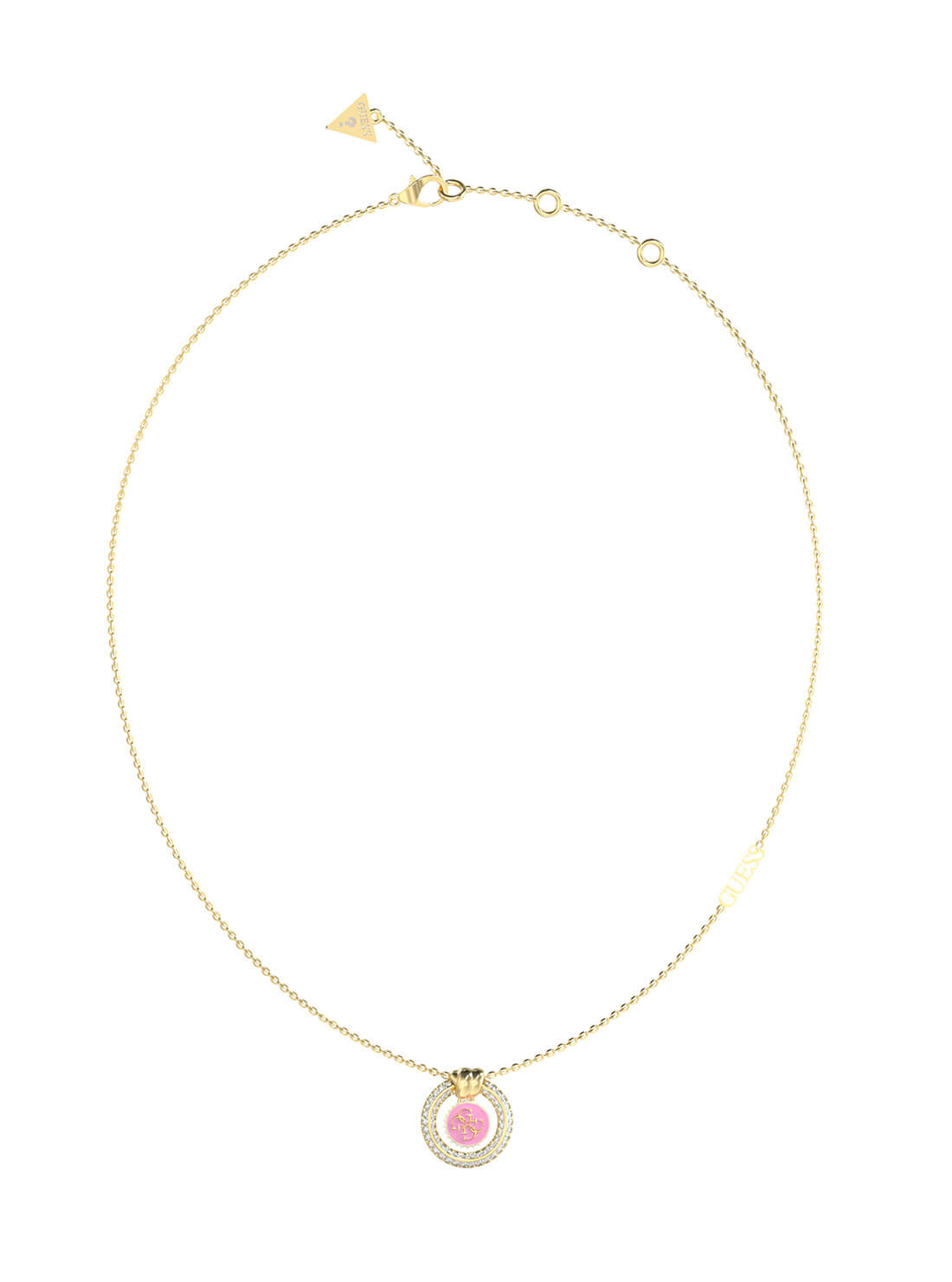 Elegant Gold Knot Pink Crystal Necklace for Women - Perfect for Valentine's Day Gifts, Anniversary & Special Occasions
