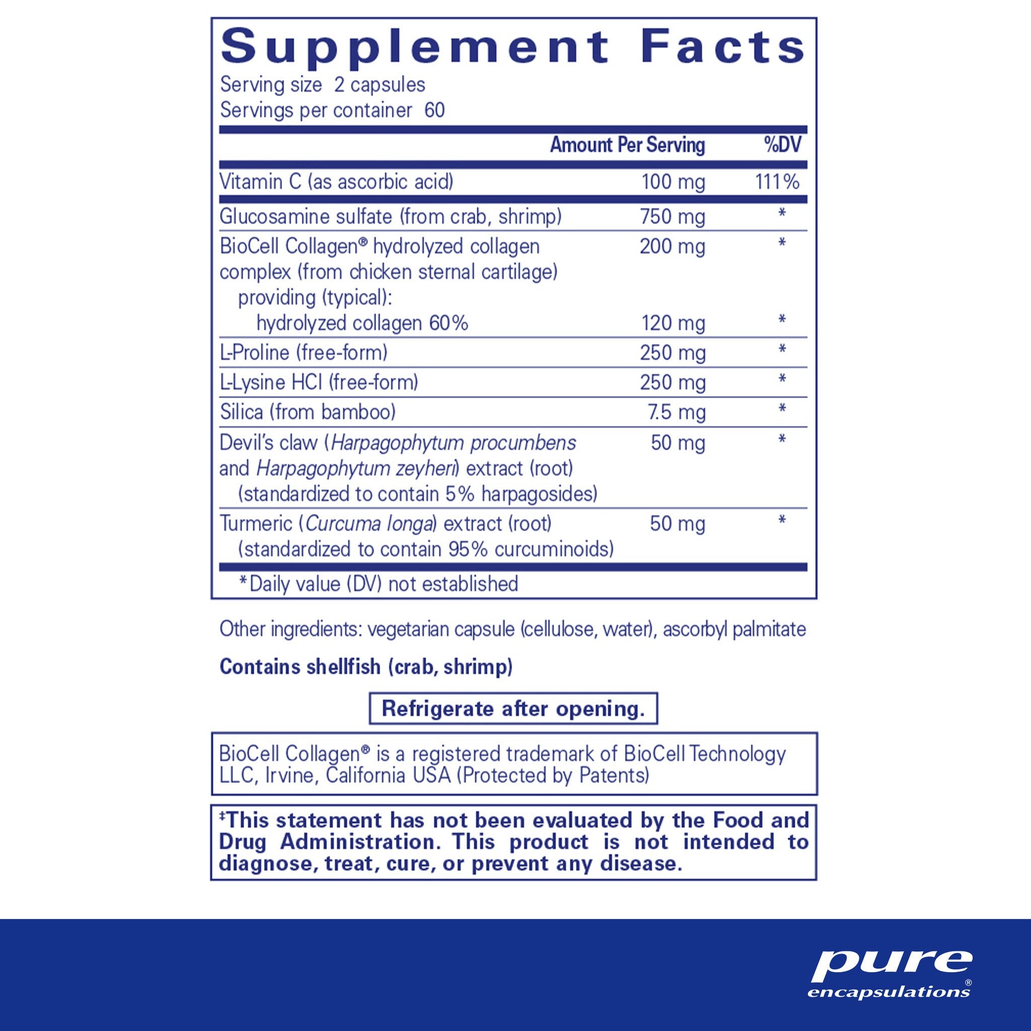 Pure Encapsulations Ligament Restore Supplement - Joint Support Formula for Knee & Shoulder Pain Relief - Supports Healthy Connective Tissue & Mobility - Ideal for Athletes & Active Lifestyles