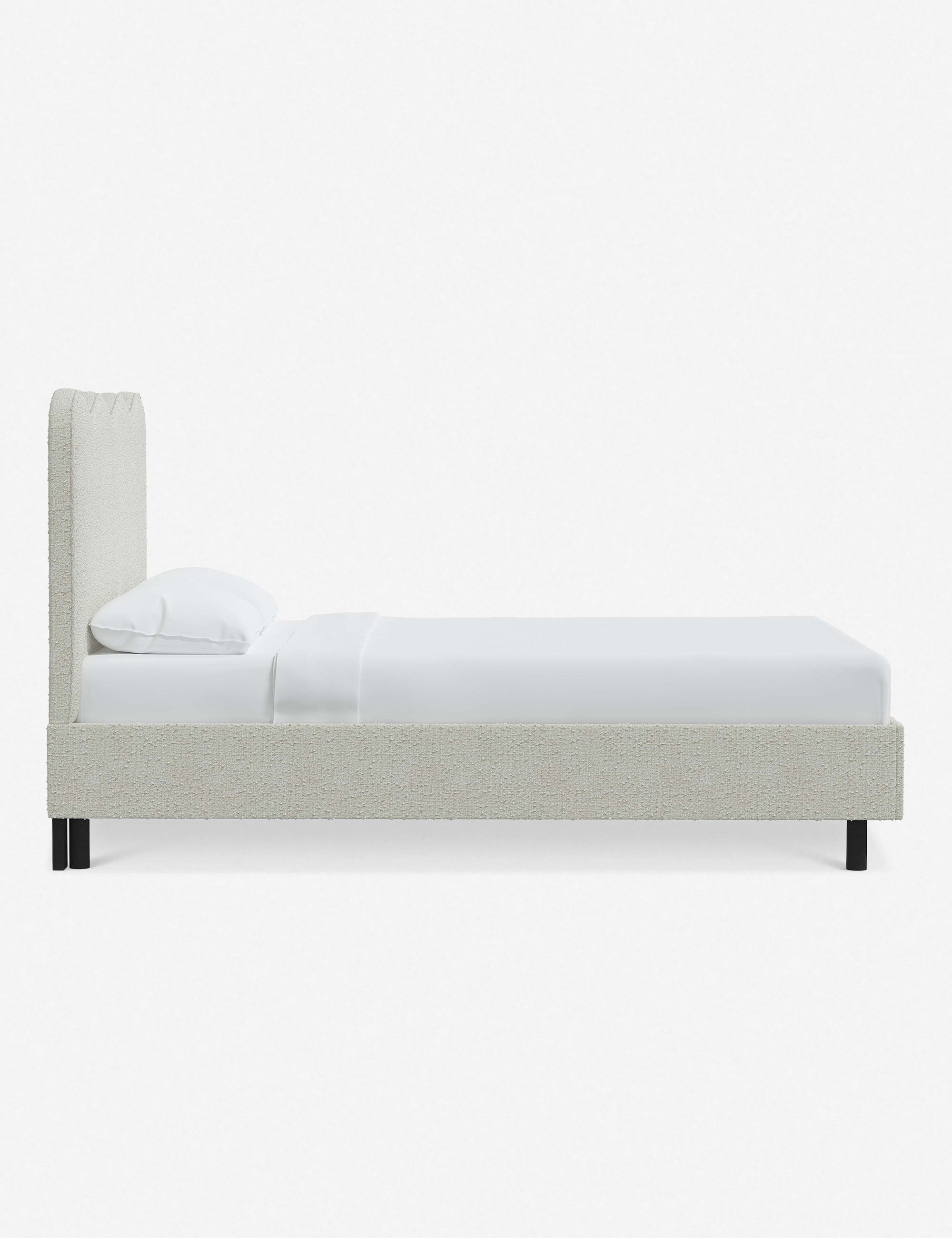 Modern Clementine Platform Bed Frame - Queen Size, Wooden Slat Support, Sturdy & Minimalist Design - Perfect for Bedrooms, Guest Rooms & Small Spaces