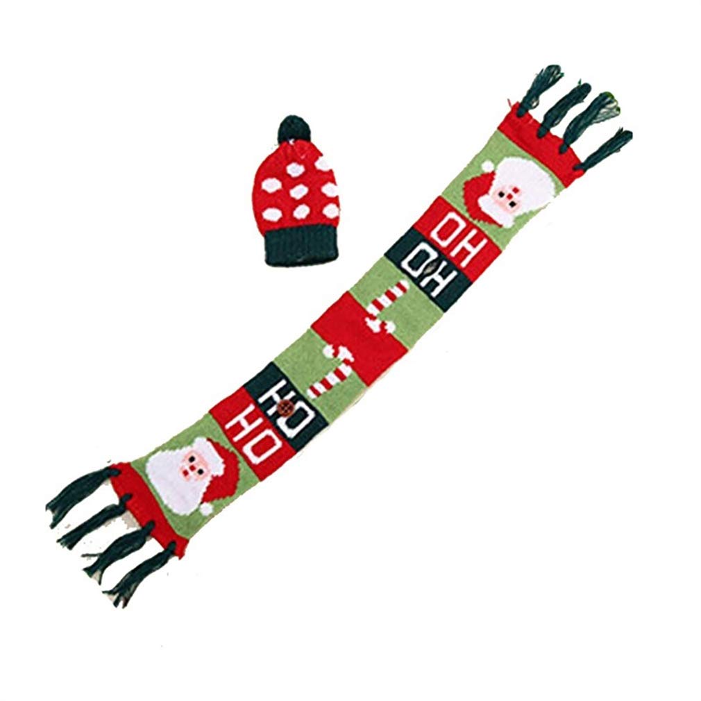 Mini Christmas Scarf Hat Wine Bottle Covers - Festive Holiday Decor for Wine Bottles, Christmas Party Table Decorations & Gifts for Elderly - Perfect for Holiday Gatherings, Wine Tasting Events & Festive Home Decor