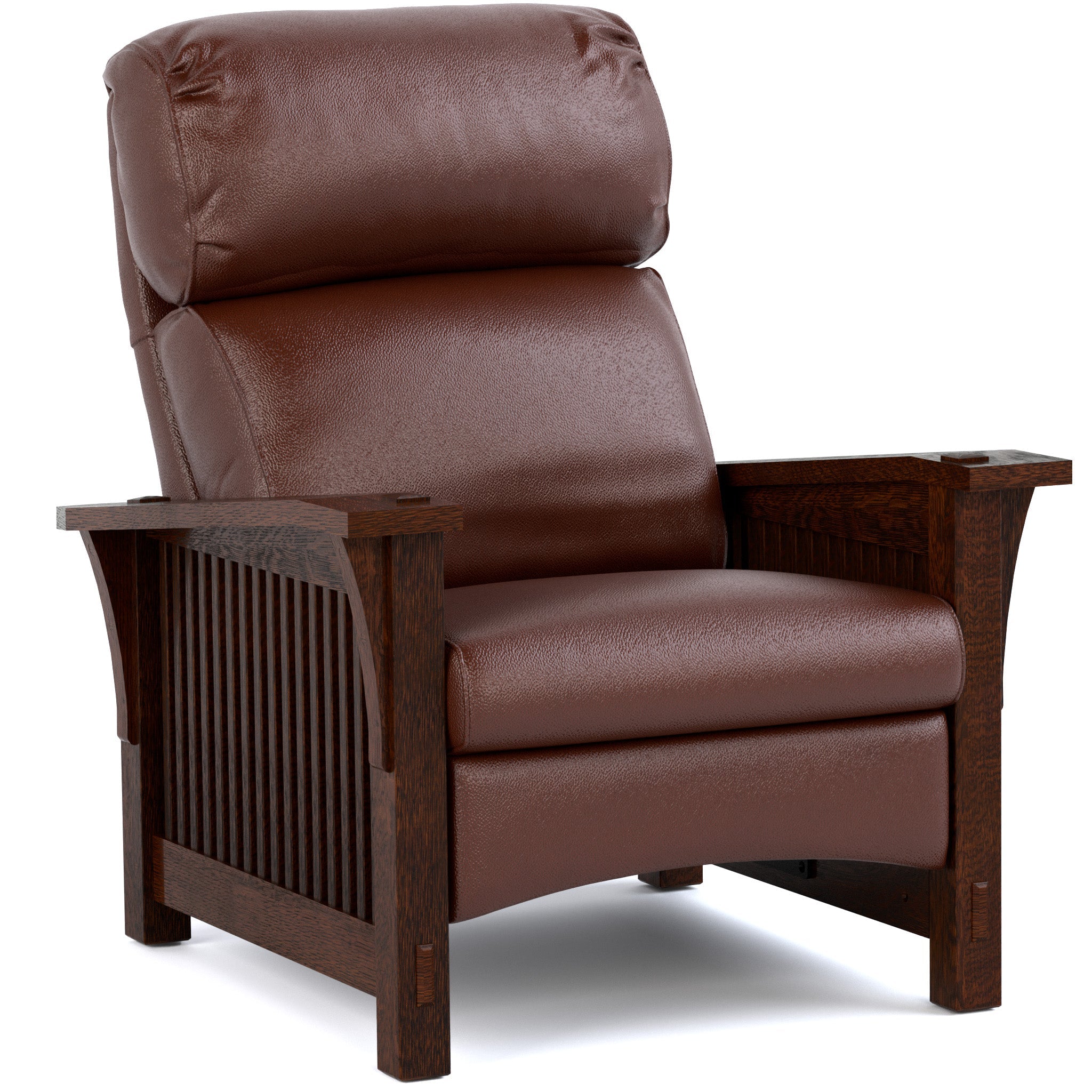 Bustle Back Spindle Morris Recliner Chair - Comfortable Traditional Wingback Recliner for Living Room, Bedroom & Home Theater - Perfect for Relaxing, Reading & Watching TV