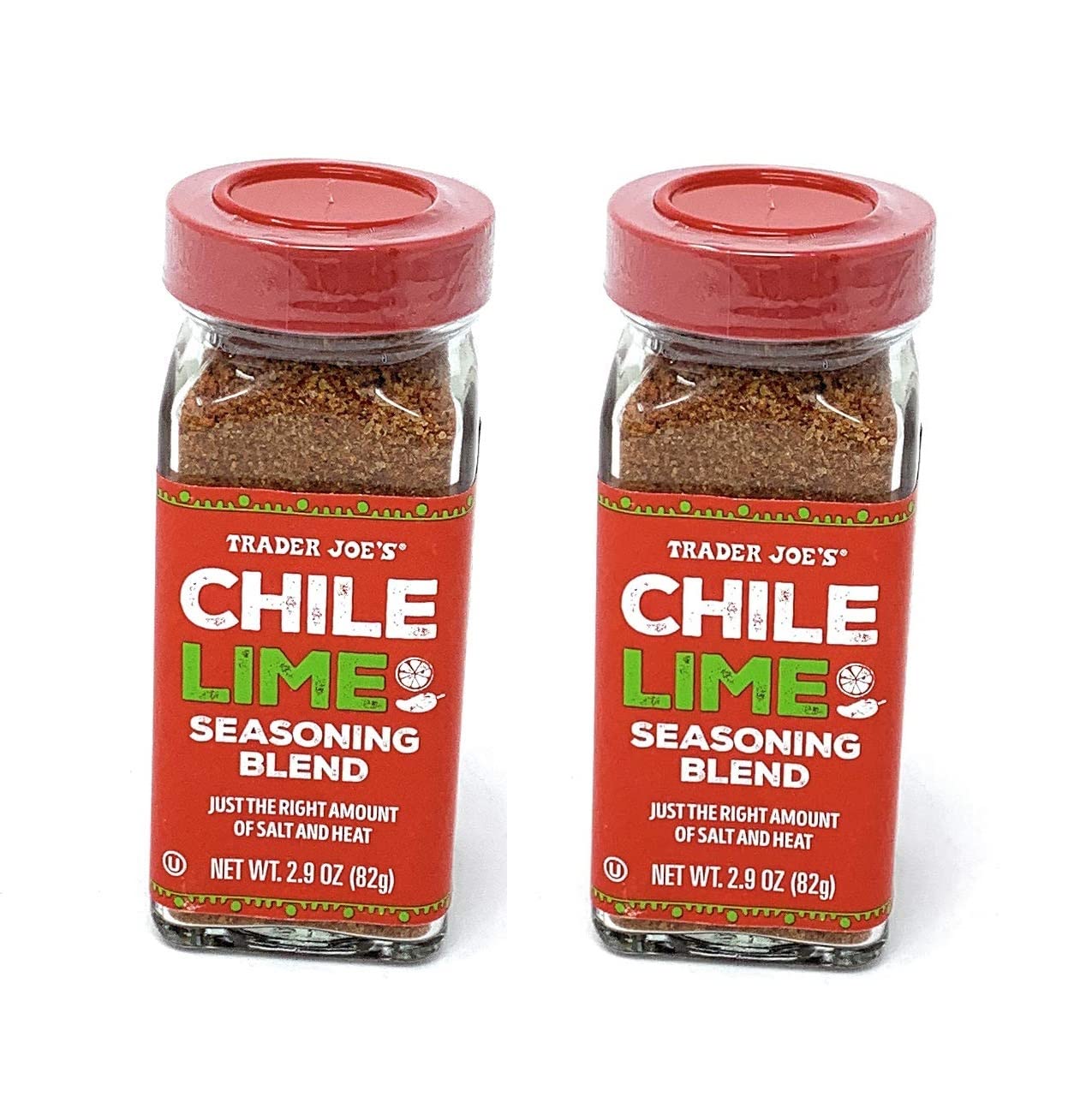 Trader Joe's Chile Lime Seasoning Blend - 2.9 oz (Pack of 2) | Zesty Mexican Spice Mix for Tacos, Grilled Meats & Margaritas | Perfect for Cooking, BBQ & Cocktails