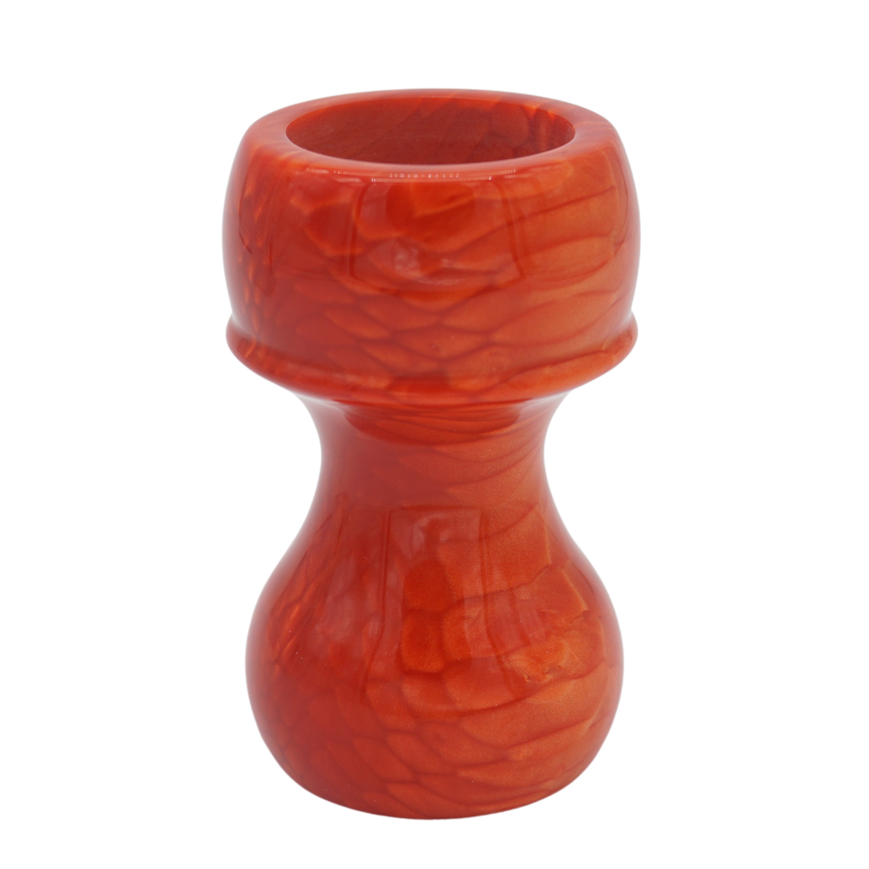 Premium Red Snakeskin Handcrafted Shaving Brush Handle - Fits 24mm & 26mm Knots - Perfect for Wet Shaving & Grooming Kits - Luxury Barber & Home Use Accessory