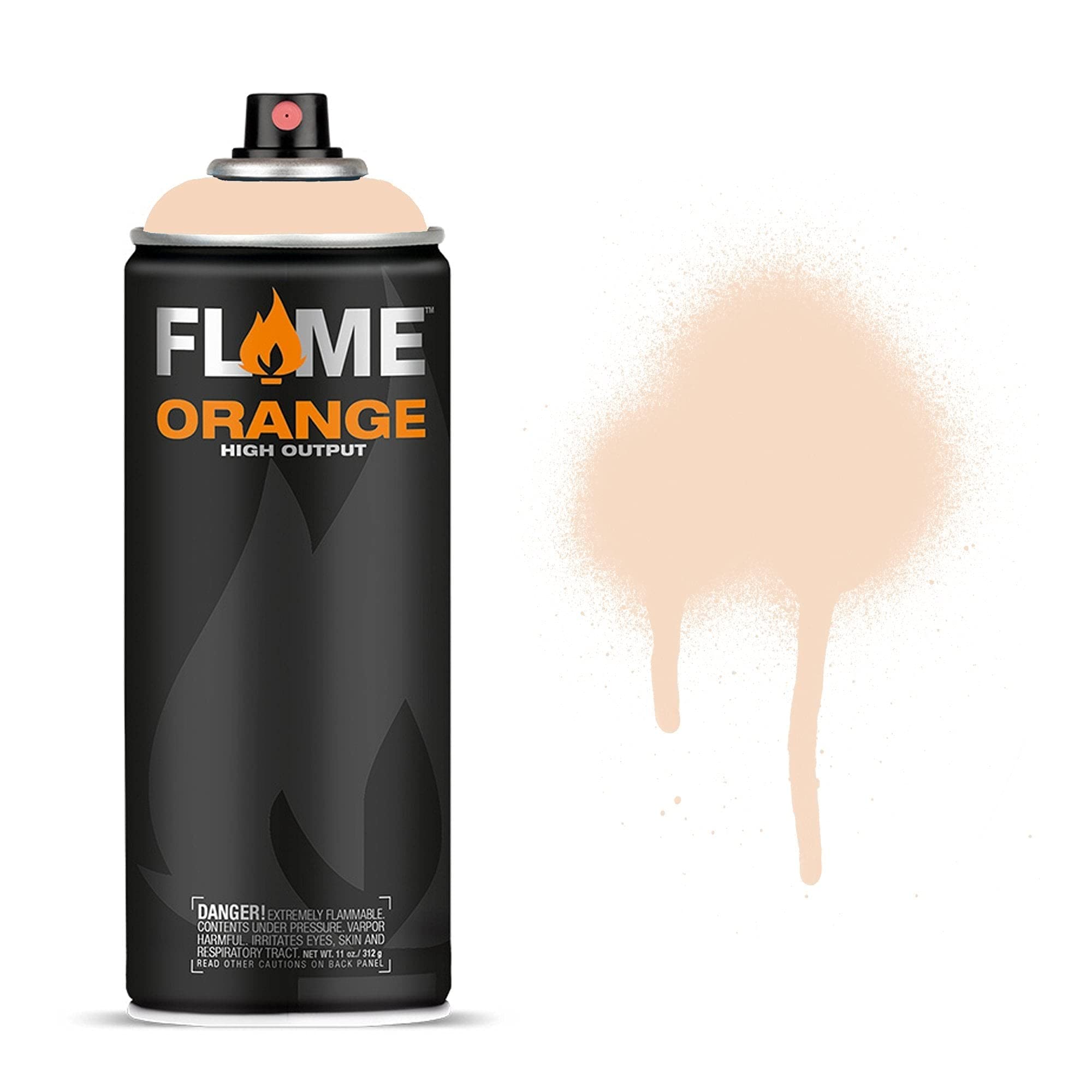 Flame Orange Spray Paint F208 - High Heat Resistant for Automotive, Metal & DIY Projects - Perfect for Grills, Engines & Outdoor Decor