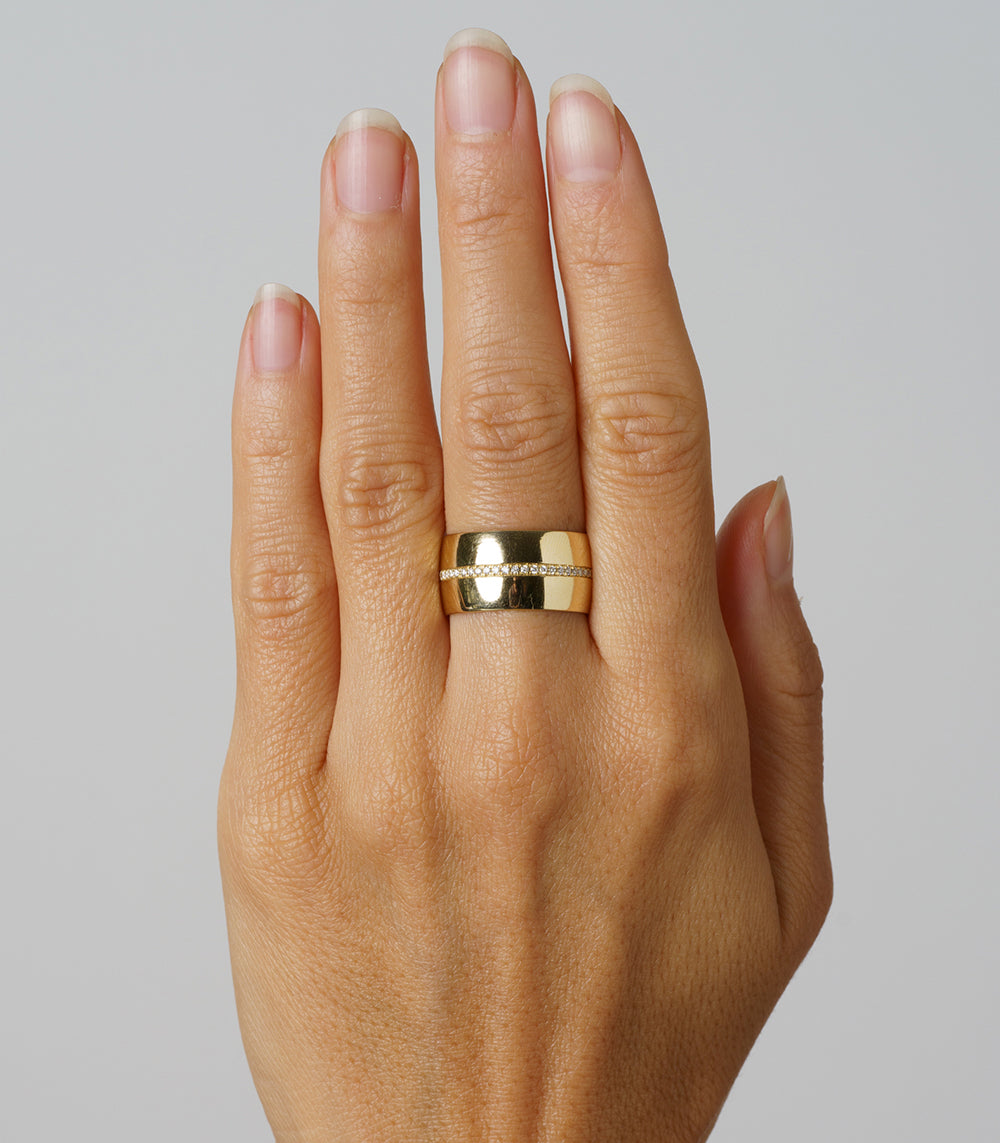 11mm Cigar Wedding Band Ring - Unique Engagement Ring for Men & Women - Perfect for Weddings, Anniversaries & Special Occasions