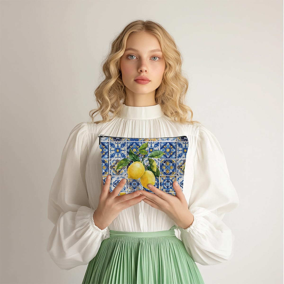 Italian Lemon Travel Makeup Bag - Gifts for Women, Travel Essentials