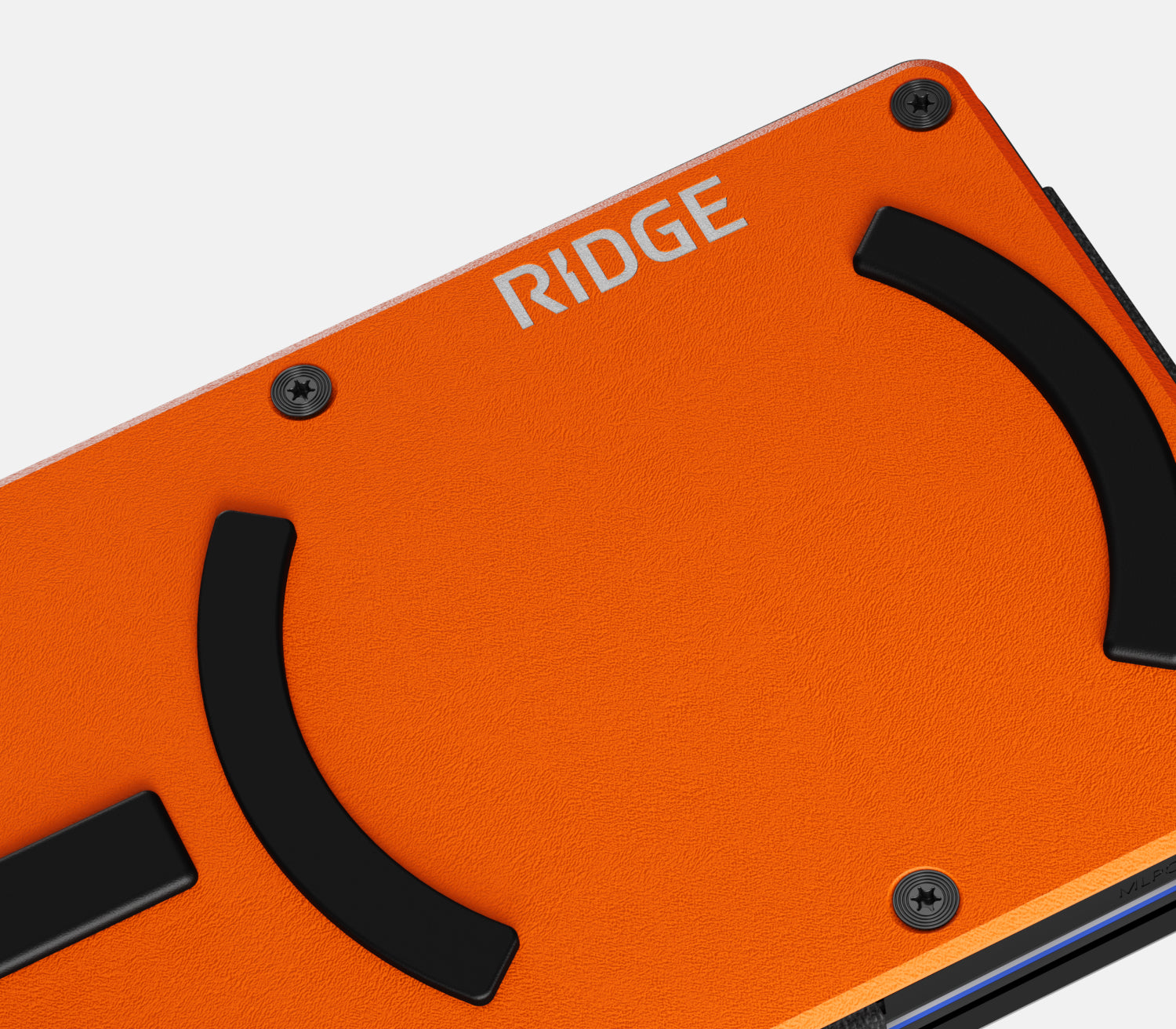 Ridge Wallet for MagSafe - Slim RFID Blocking Minimalist Wallet (Basecamp Orange) | Perfect for Everyday Carry, Travel & Outdoor Adventures