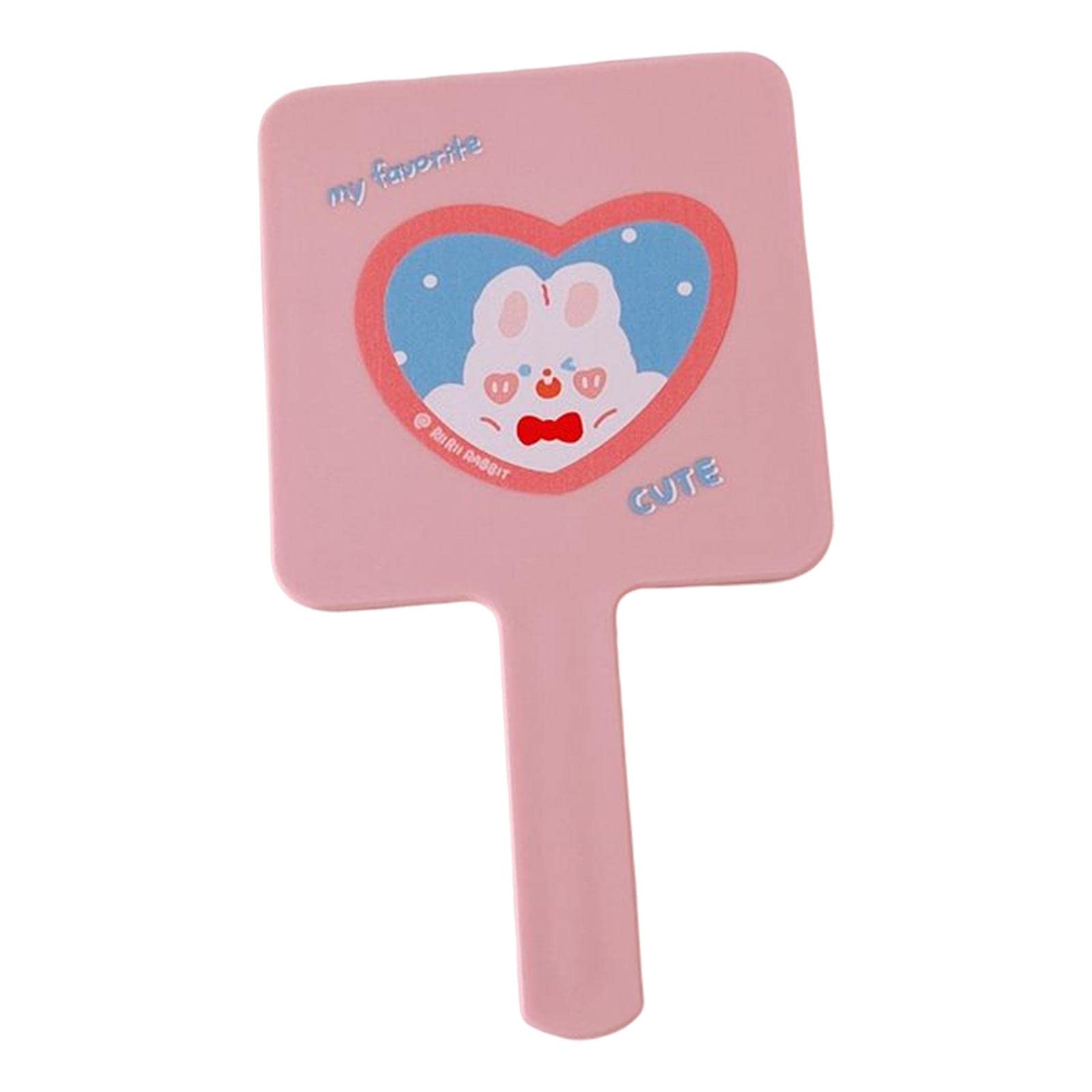 Colcolo Compact Hand Mirror - Single Sided Square Portable Makeup Mirror for Women & Girls | Cute Pink Cosmetic Mirror | Perfect for Travel, Home Vanity & On-the-Go Touch Ups