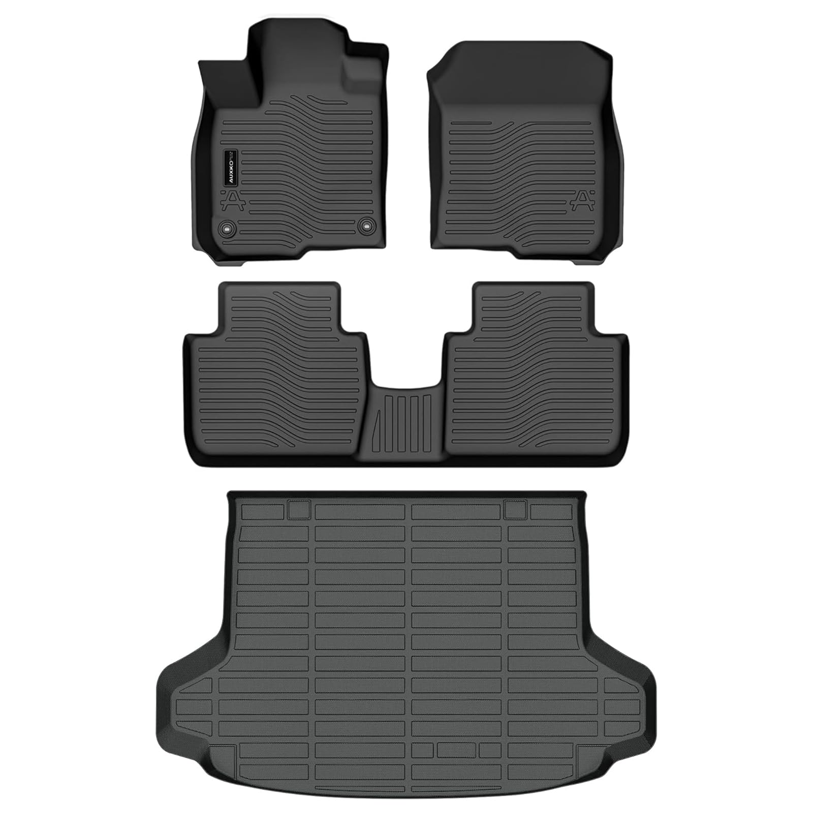 Auxko All-Weather Floor Mats & Cargo Liner for Honda HR-V 2023 2024 2025 | TPE Rubber Car Mats Set | Anti-Slip, Odorless, Heavy Duty Protection | Perfect for Daily Commute, Road Trips & Outdoor Adventures