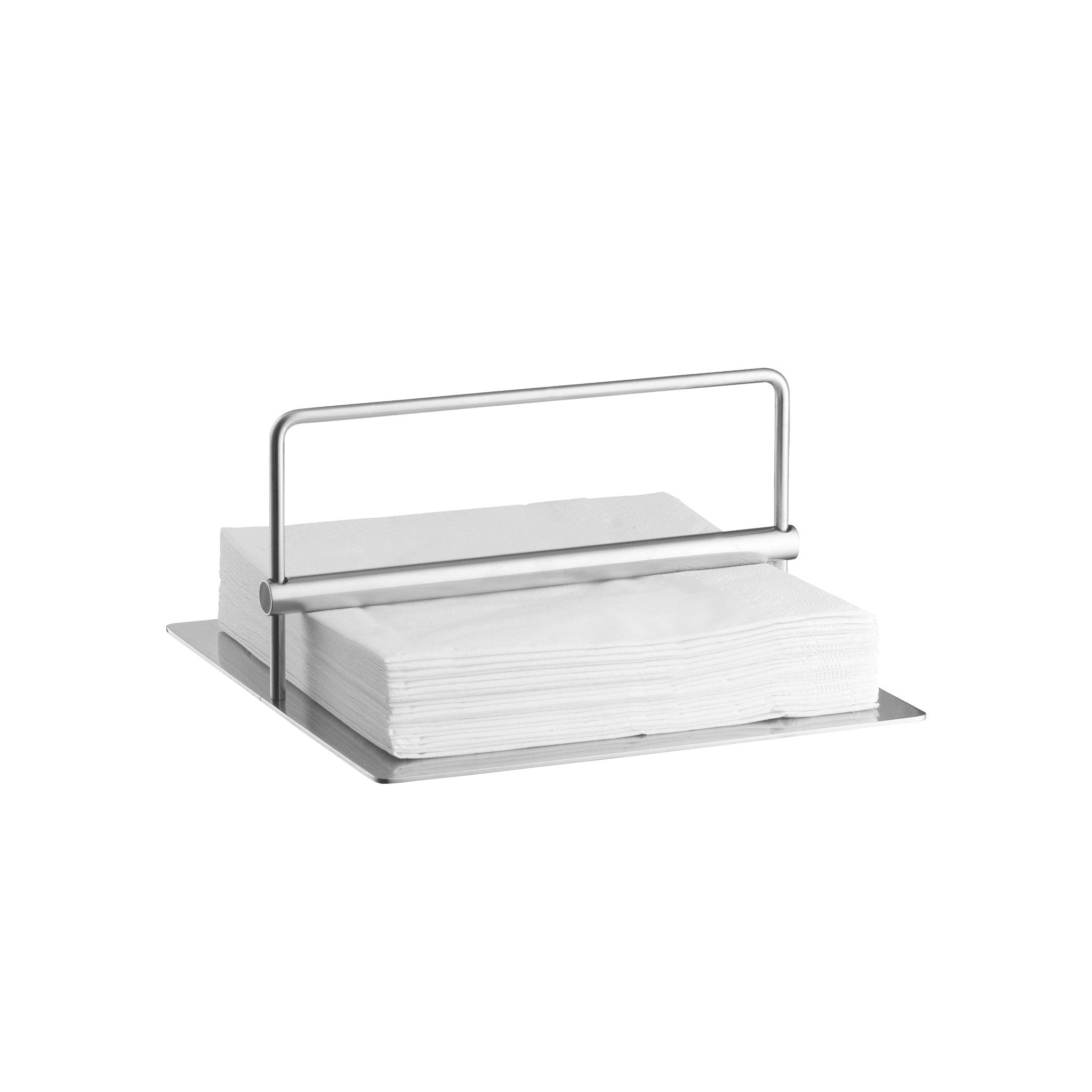 STELTON Original Stainless Steel Napkin Holder - Elegant Tableware for Dining, Kitchen & Restaurant Use