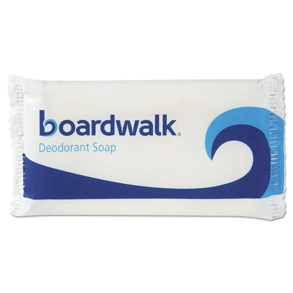 Boardwalk No15 Floral Scented Face & Body Soap Bar - 1.5 oz, Bulk 500/Carton (Flow Wrapped) - Gentle Cleansing for Spa, Hotel & Home Use