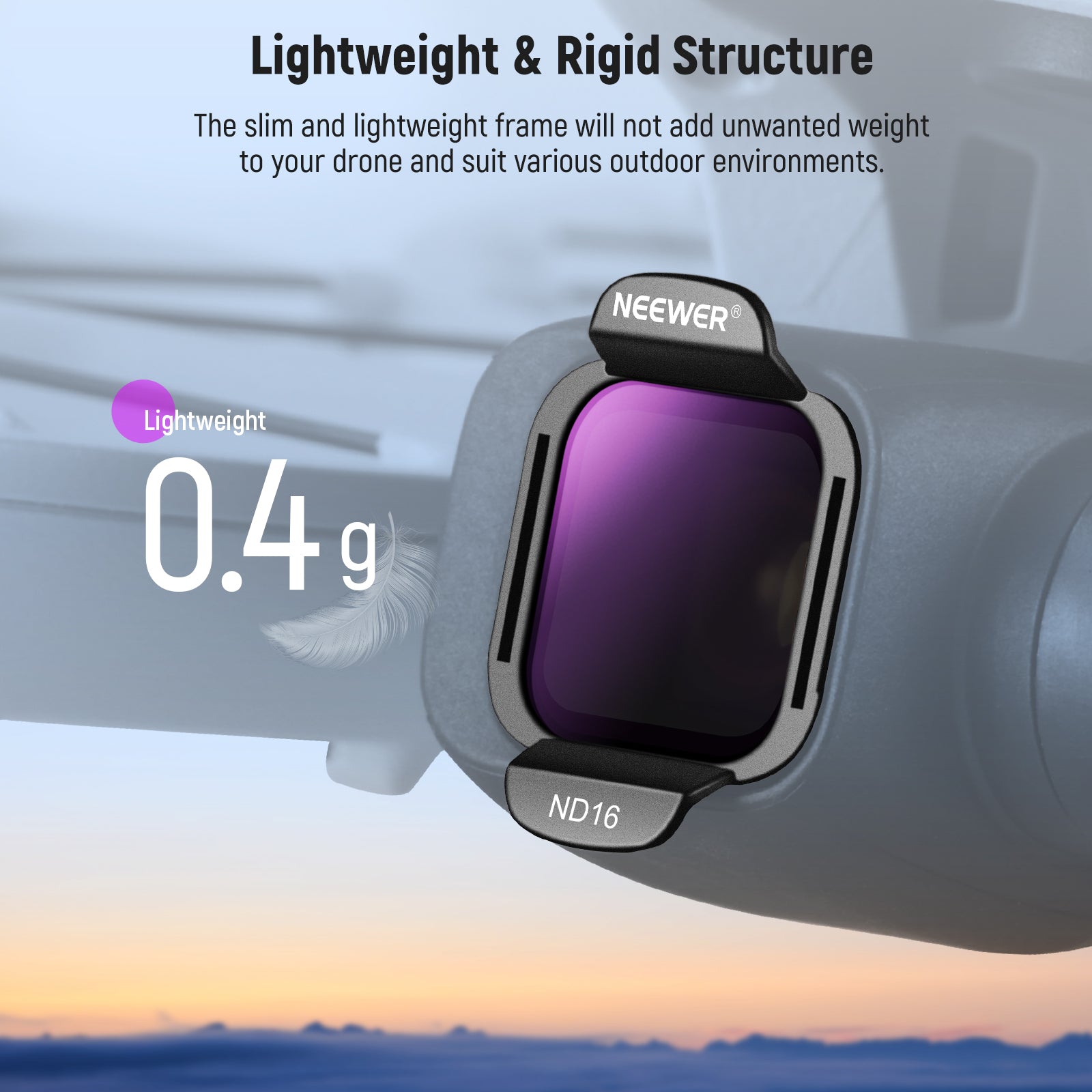 NEEWER FL N36 4-Pack ND Filter Kit for DJI Flip Drone - Professional Camera Lens Filters for Aerial Photography, Vlogging & Cinematic Shots