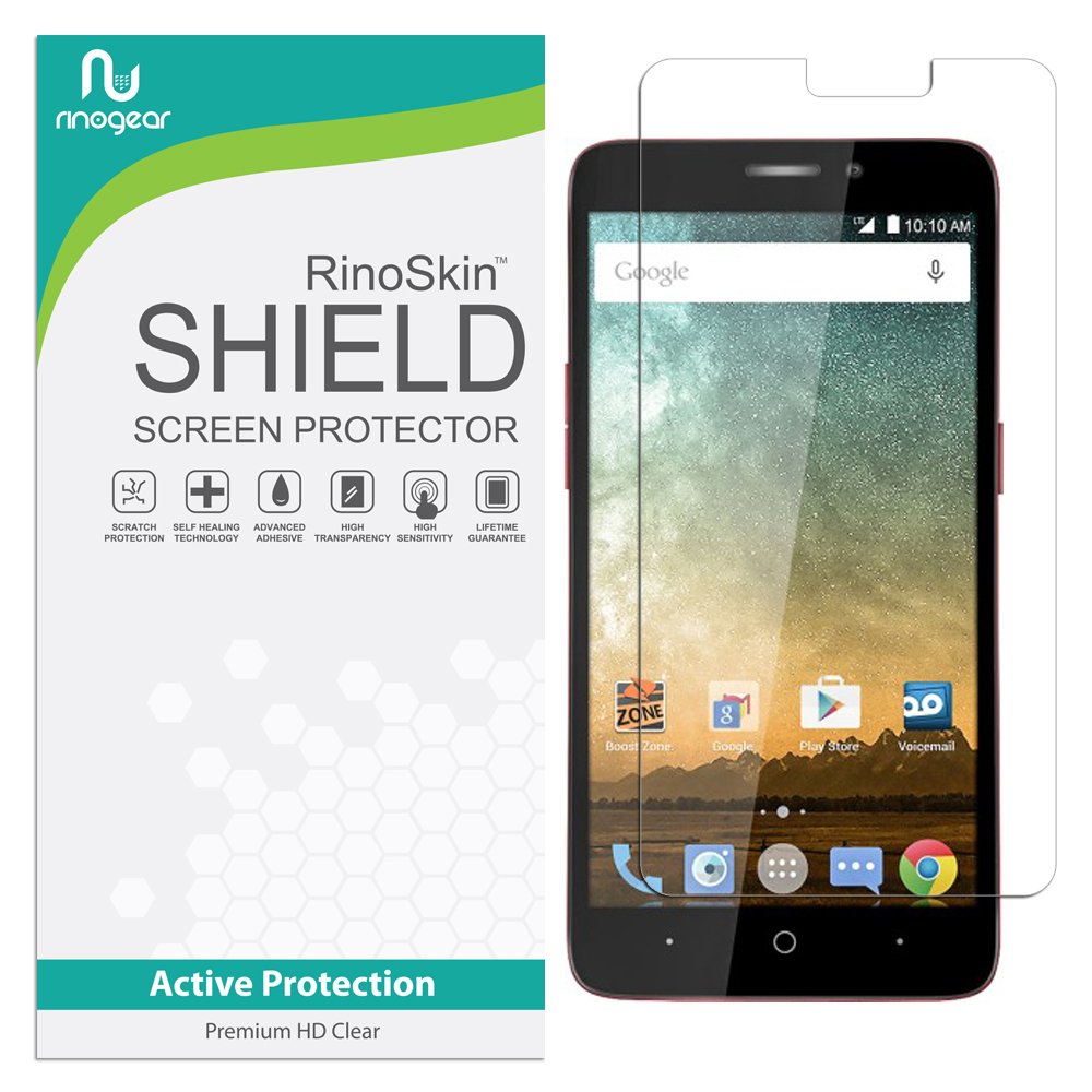 RinoGear Screen Protector for ZTE Prestige - Case Friendly Flexible TPU Film with Full Wet Install Kit & Solution Spray - Anti-Scratch, Bubble-Free Protection for Everyday Use & Outdoor Activities