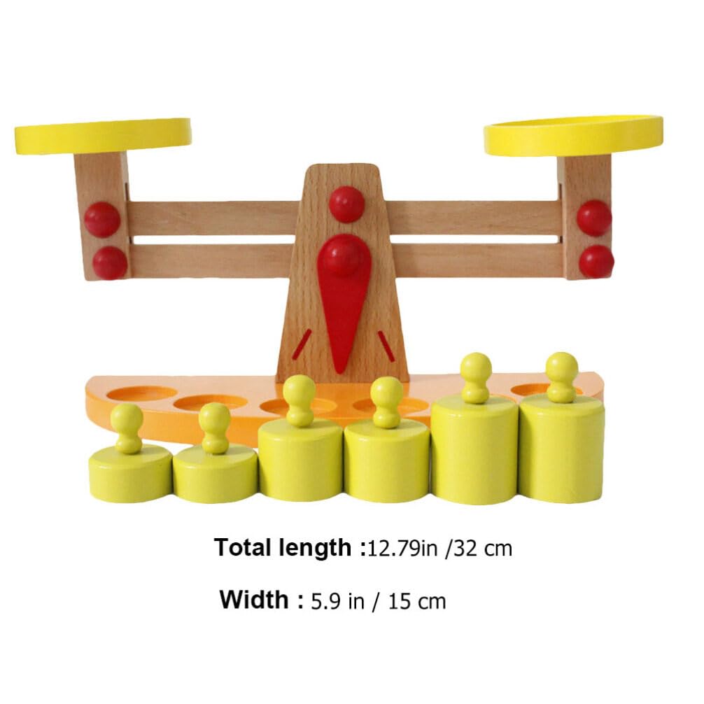 Wooden Balance Scale Toy for Toddlers - Kidcraft Educational Math Playset, Creative Assembled Learning Toy for Kids | Perfect for Homeschooling & Early Childhood Development