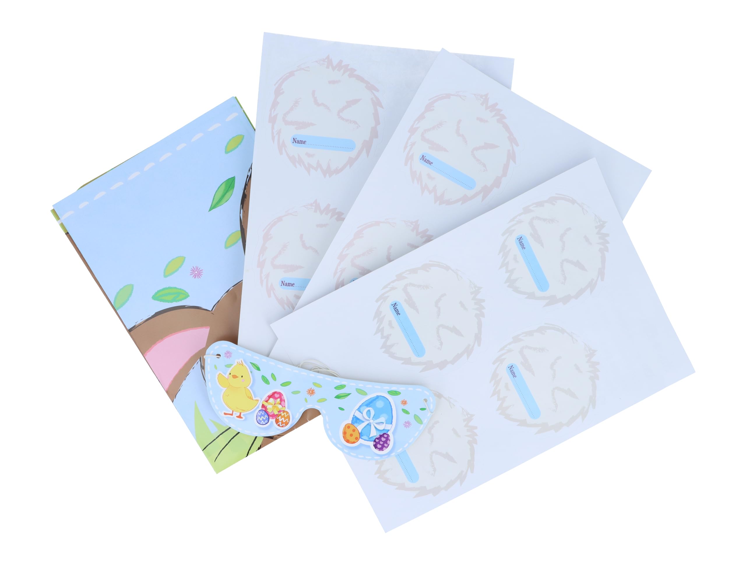 Easter Bunny Party Game - Stick Tail on Bunny for Kids - Easter Egg Hunt & Spring Party Activity