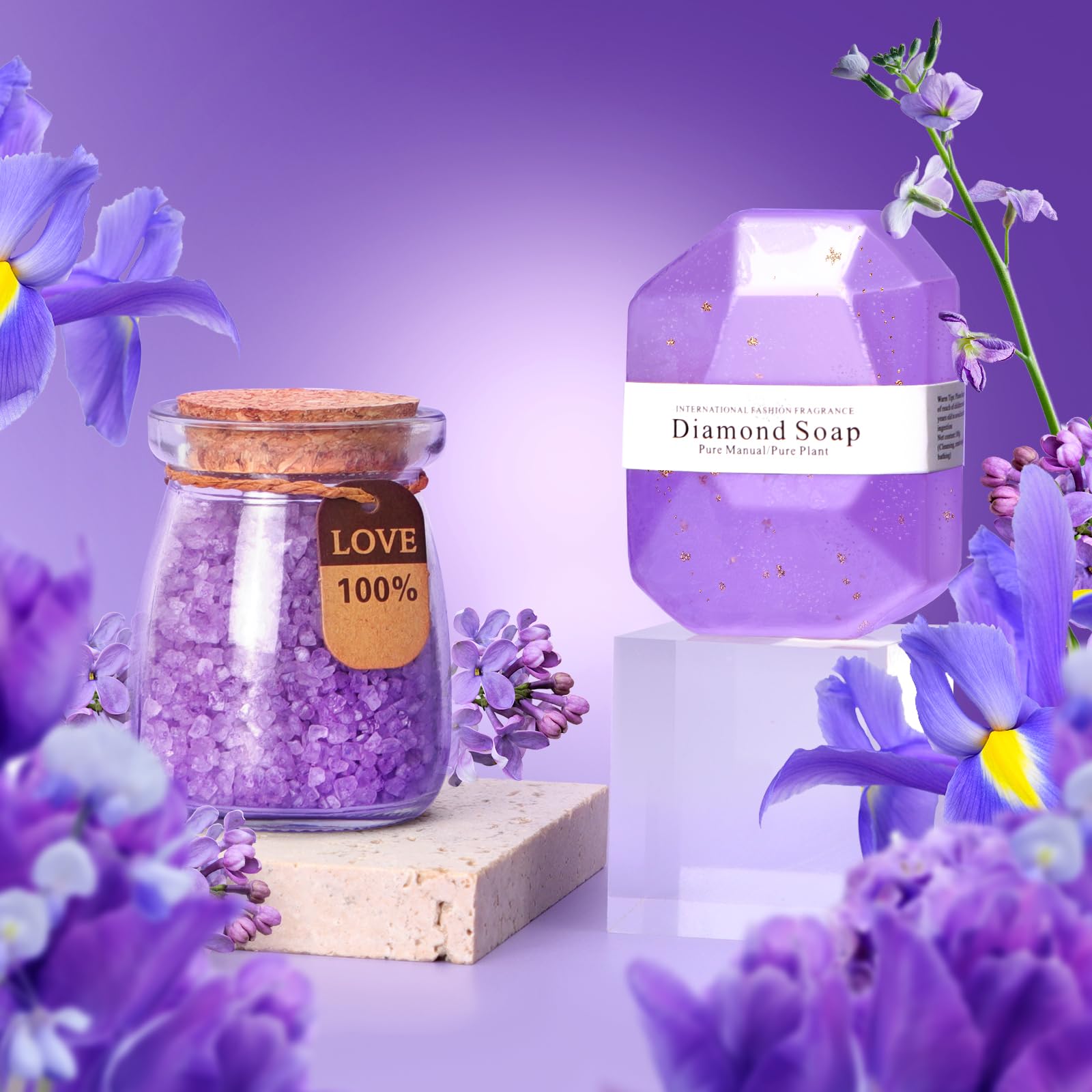 Lavender Spa Gift Basket Set for Women - Relaxing Birthday Gifts for Her, Mom, Sister, Wife, Girlfriend or Coworker | Unique Thank You Present with Aromatherapy Essentials | Perfect for Self-Care, Stress Relief & Special Occasions