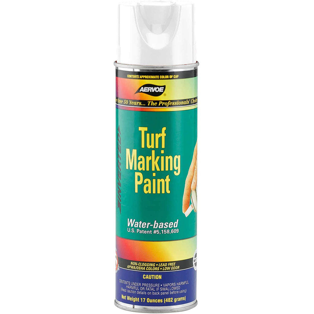 Aervoe 291 White Water-Based Marking Paint - 15 oz. for Lawn, Sidewalk & Construction Marking | Durable & Fast-Drying Line Paint