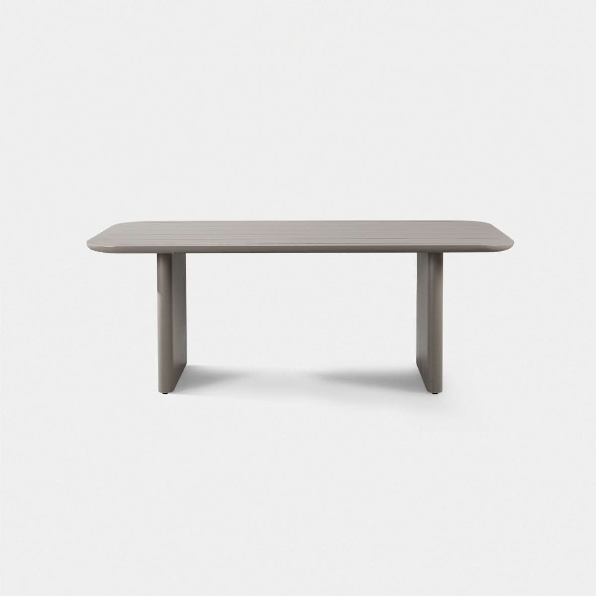 Victoria Aluminum Slatted Dining Table 81