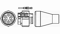 T-E Connectivity 863022-1 4-Pin Plug Assembly (1 Piece) - Perfect for Automotive Wiring, Industrial Equipment & Electronic Repairs