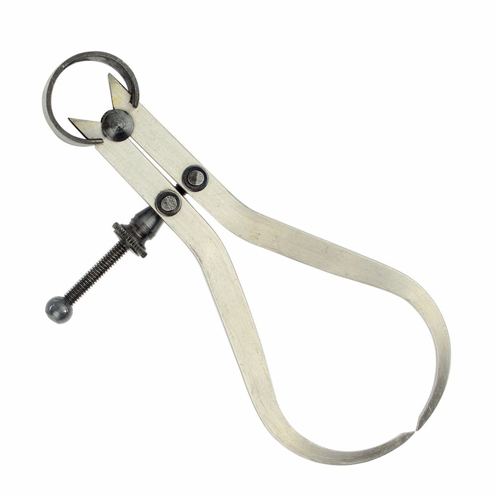 BIG HORN 17042 4-Inch Outside Caliper - Precision Measuring Tool for Woodworking, Metalworking & DIY Projects | Durable Stainless Steel Construction