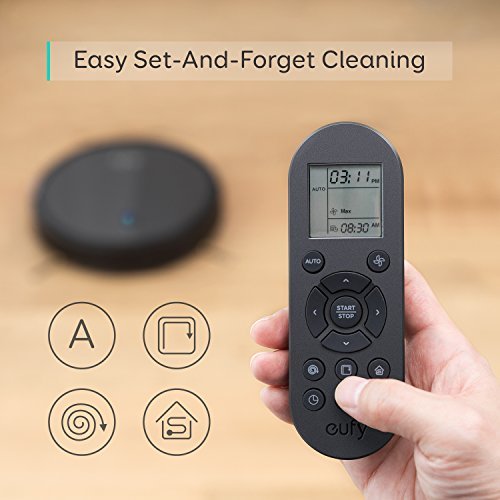 eufy Boost IQ RoboVac 11S Slim Robot Vacuum - 1300Pa Powerful Suction, Ultra Quiet, Self-Charging Robotic Cleaner for Hard Floors & Medium-Pile Carpets (Black, Renewed) | Perfect for Pet Hair, Dust & Daily Home Cleaning