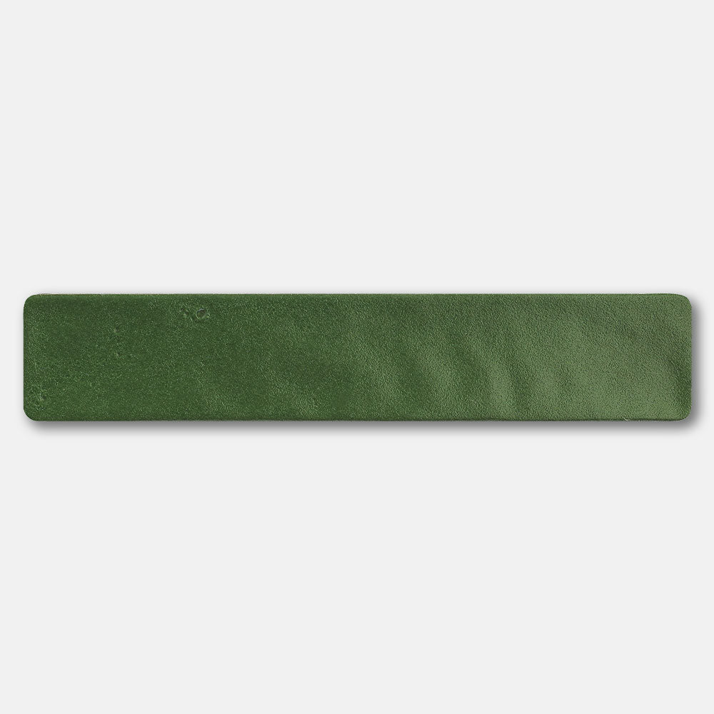 Handmade Mykonos Hunter Green 50X250 Zellige Matte Subway Tile - Perfect for Kitchen Backsplash, Bathroom Walls & Mediterranean Style Home Decor