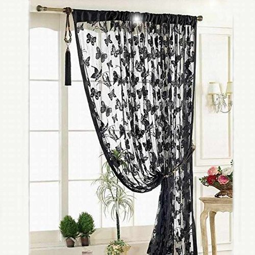 Karymi Butterfly Tassel Curtain - Elegant Room Divider & Window Decor with Strip Pattern | Perfect for Living Room, Bedroom & Home Decoration | Romantic Boho Style for Doorways & Interior Design