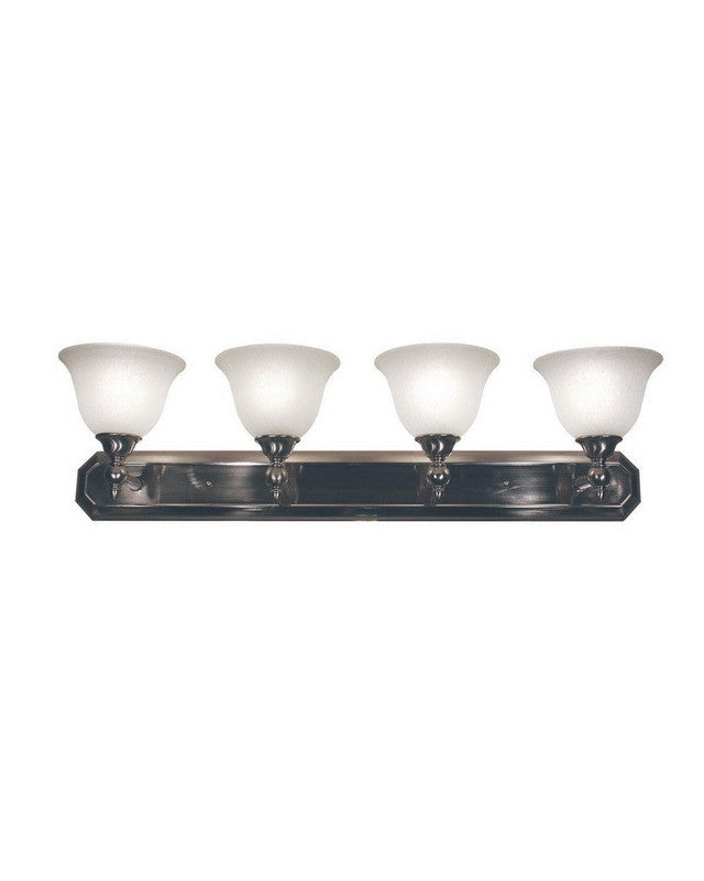 Z Lite Lighting 901 4V BN Clayton Collection 4-Light Bathroom Vanity Light Fixture - Brushed Nickel Finish Wall Mount for Bathroom, Powder Room & Dressing Area